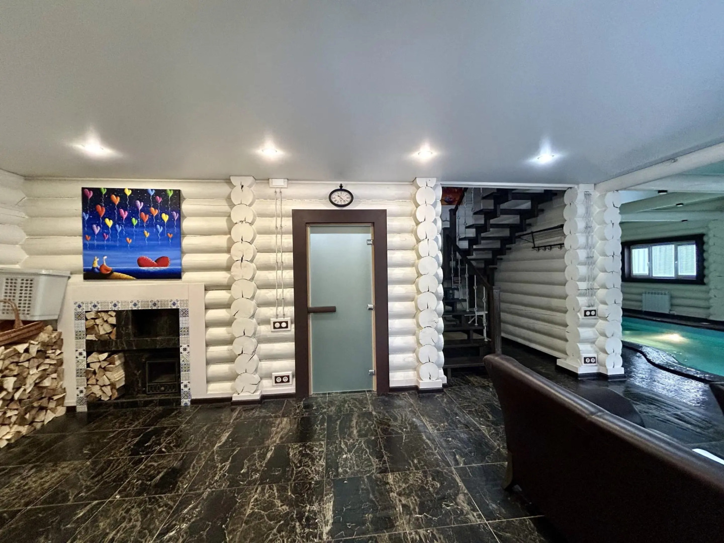 Дом с баней и теплым бассейном ECOLIFE&STYLE (ЭКОЛАЙФЭНДСТАЙЛ)