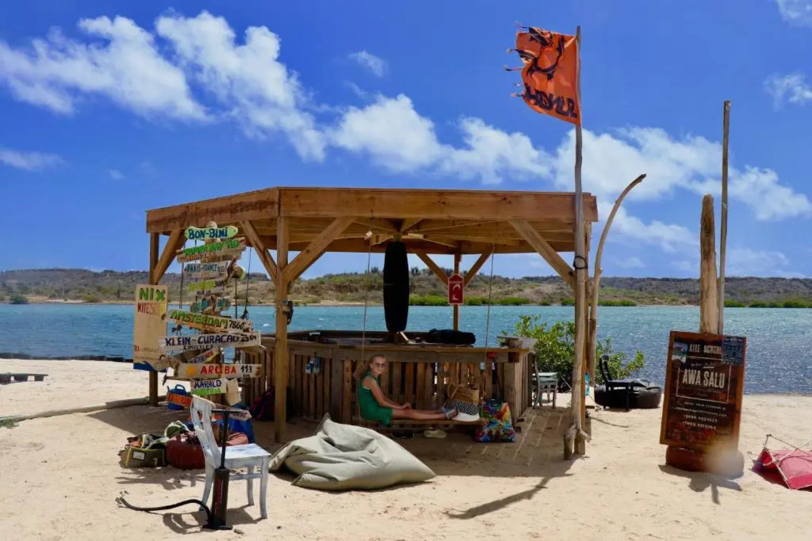 Tropical bungalow in Seru Coral Resort Curacao with beautiful gardens, privacy and large pool