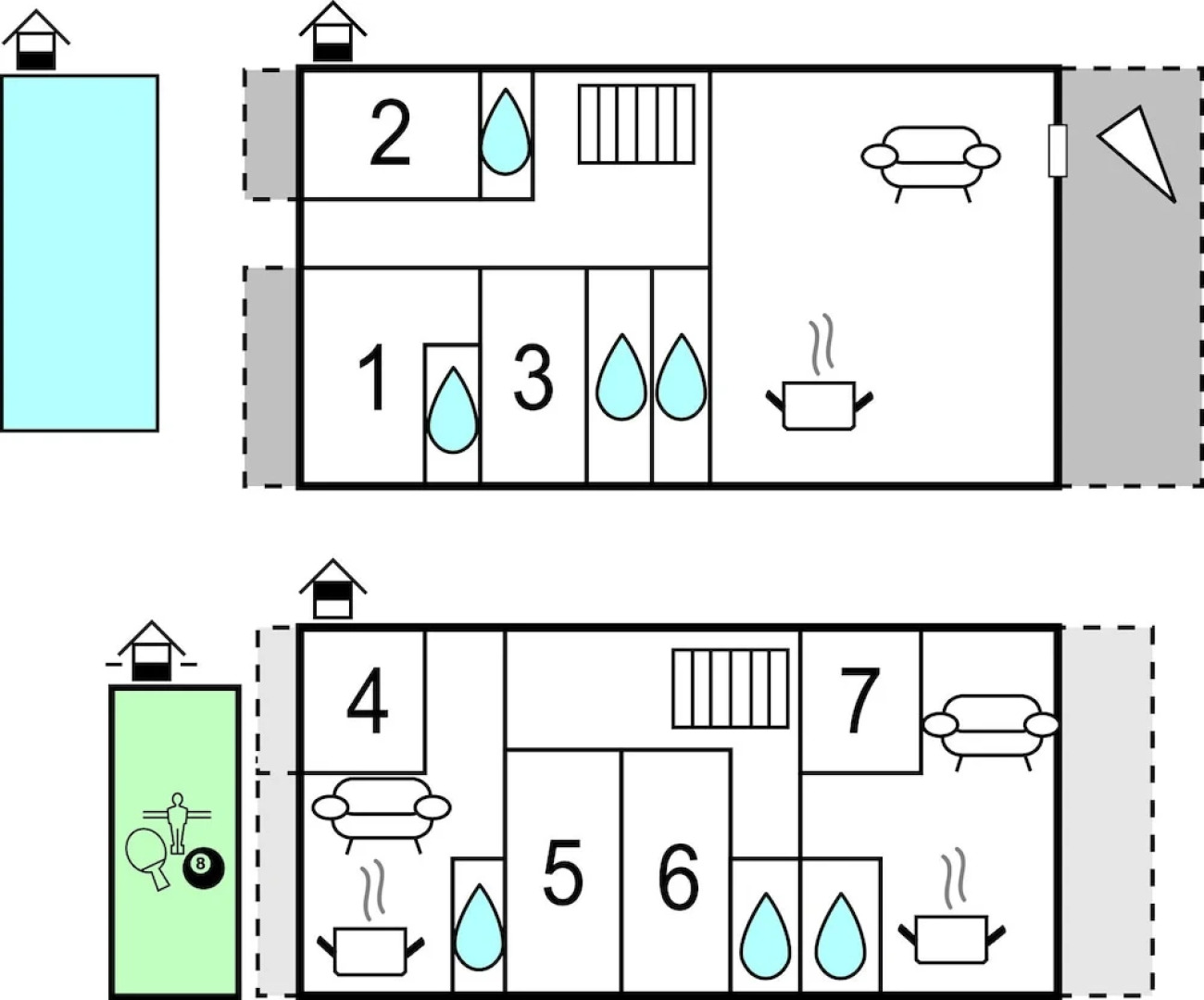 Stunning Home in Pasman With 7 Bedrooms, Wifi and Outdoor Swimming Pool