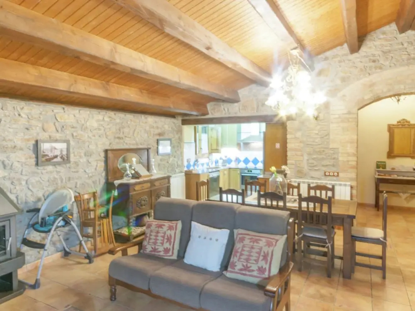 Magnificent Restored Stone House for 10 People With Private Pool in Solsona