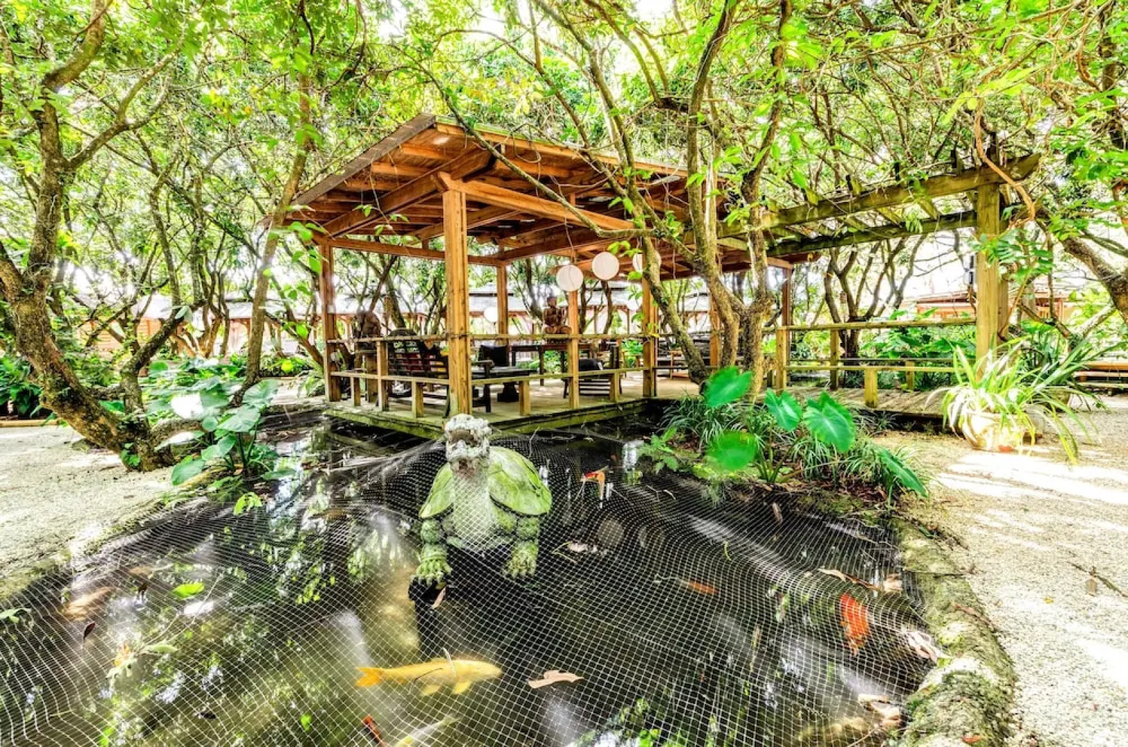 Tiny House in Authentic Japanese Koi Garden in Florida