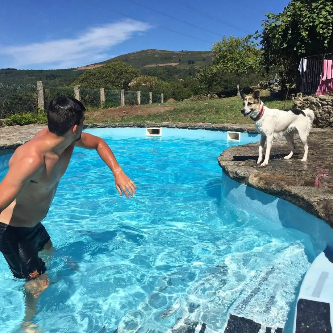 House with 3 Bedrooms in a Porteliñas, with Wonderful Mountain View, Private Pool, Enclosed Garden - 55 Km From the Beach