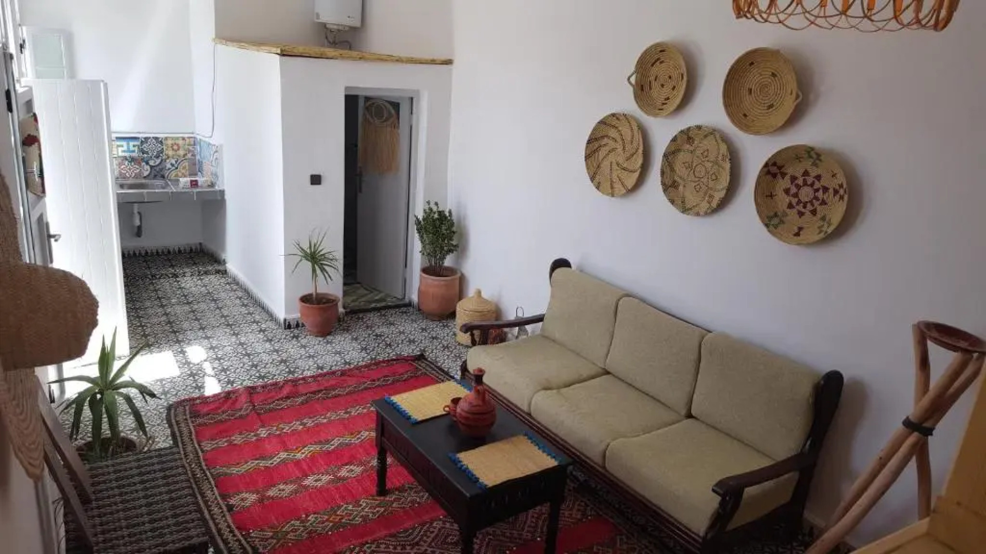 Art riad au bord de la mer