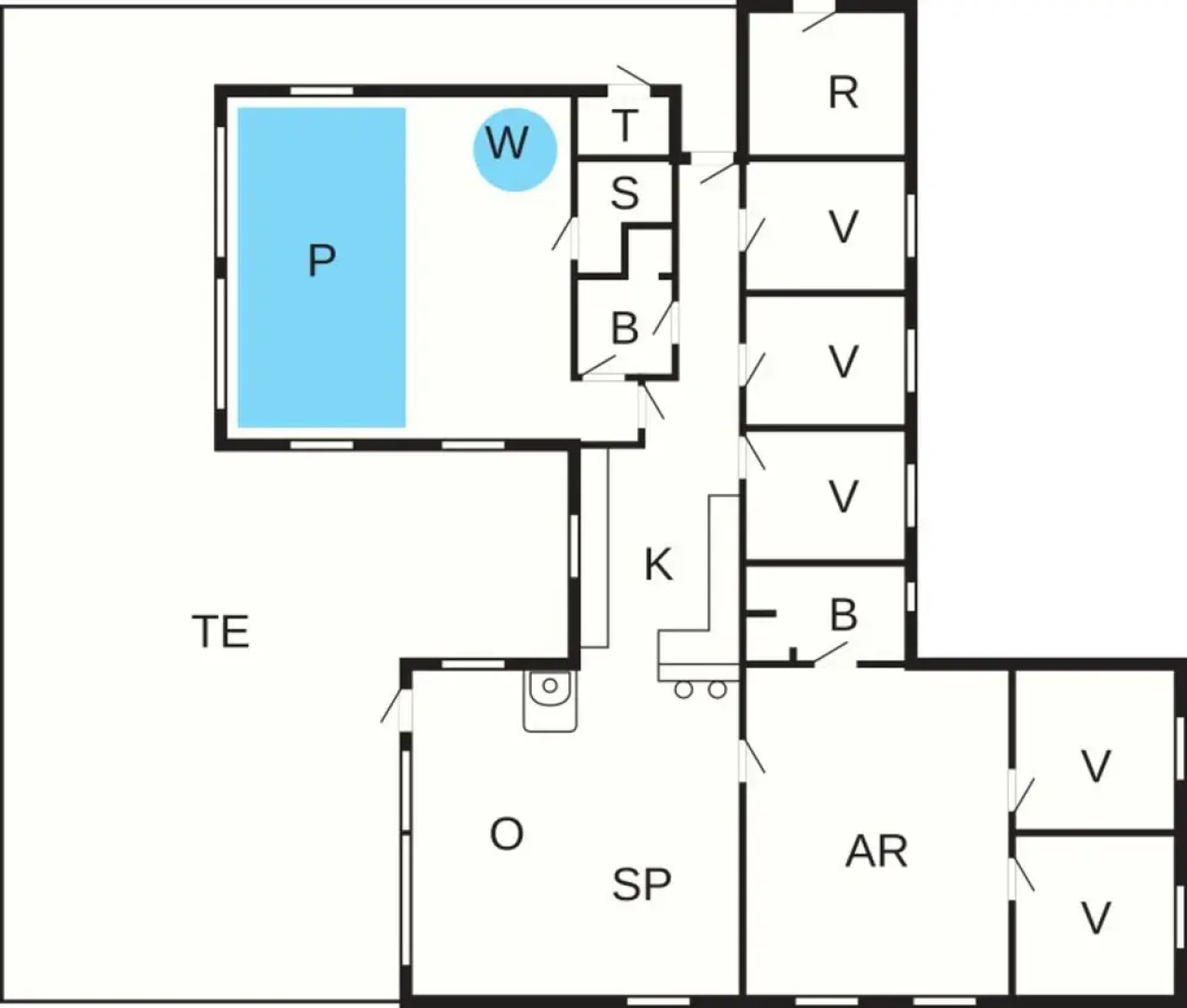 Pleasant Holiday Home in Vaggerlose near Sea