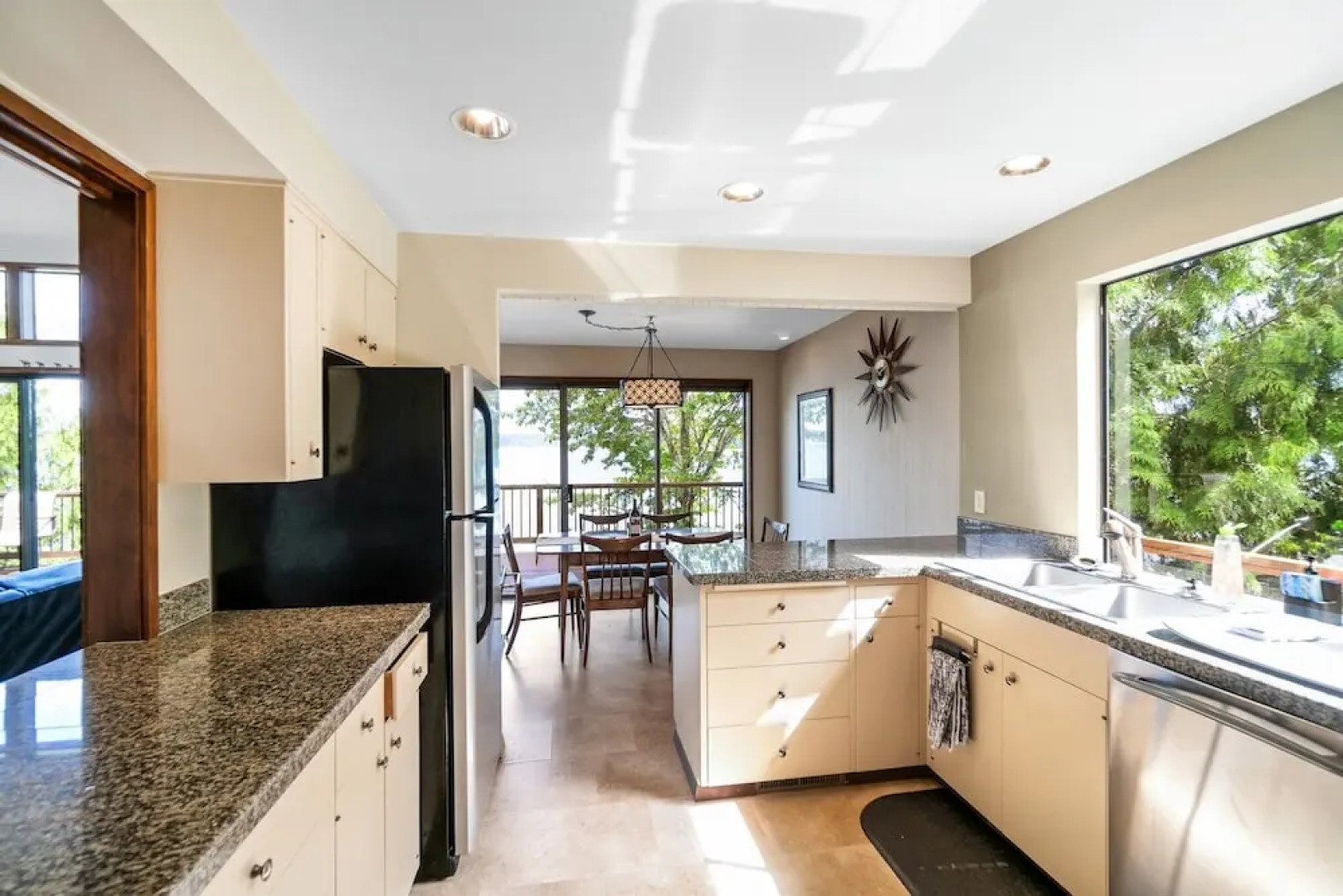 PNW MCM 155ft Private Waterfront Gem on Raft Island w/Hot Tub 3 Bedroom Home by RedAwning