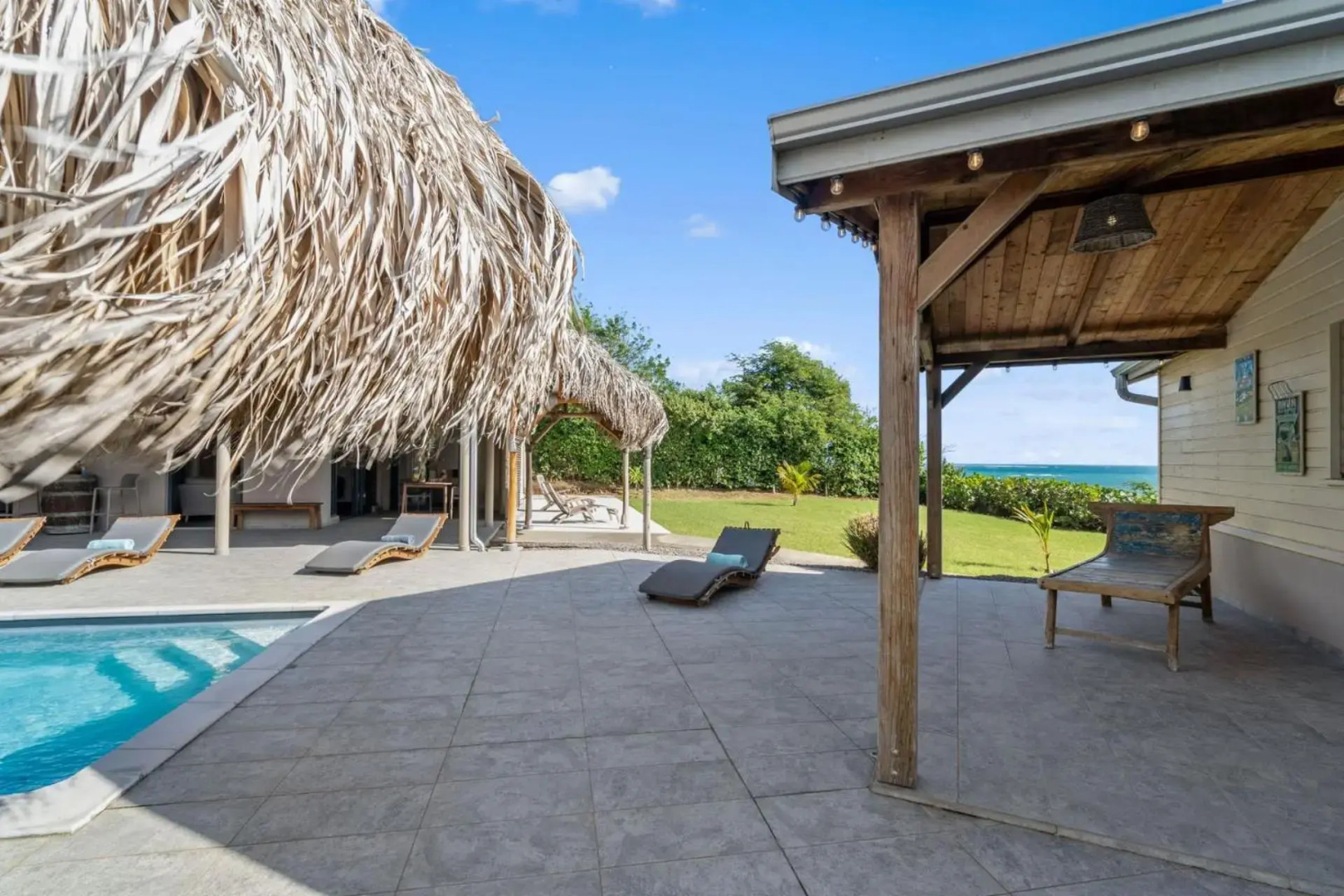 Villa Latitude 14.54 : 4 ch, piscine, vue mer, spot de kitesurf