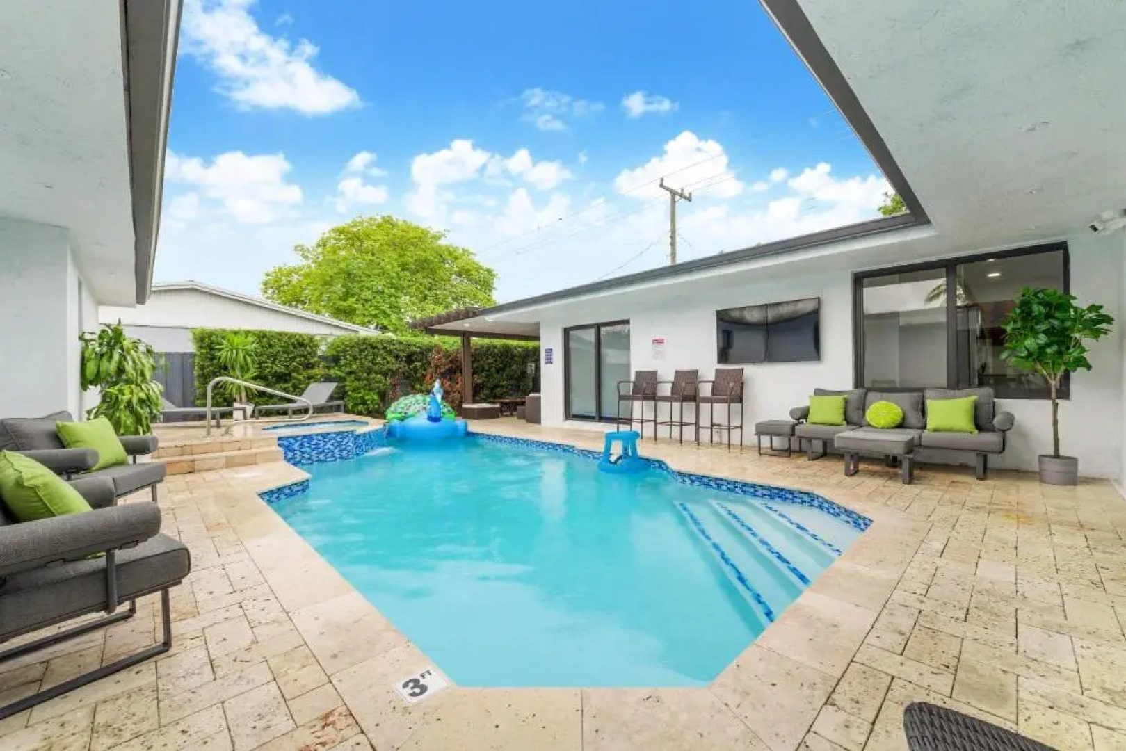 Lux House w/Heated Pool,Jacuzzi ,Basketball Court