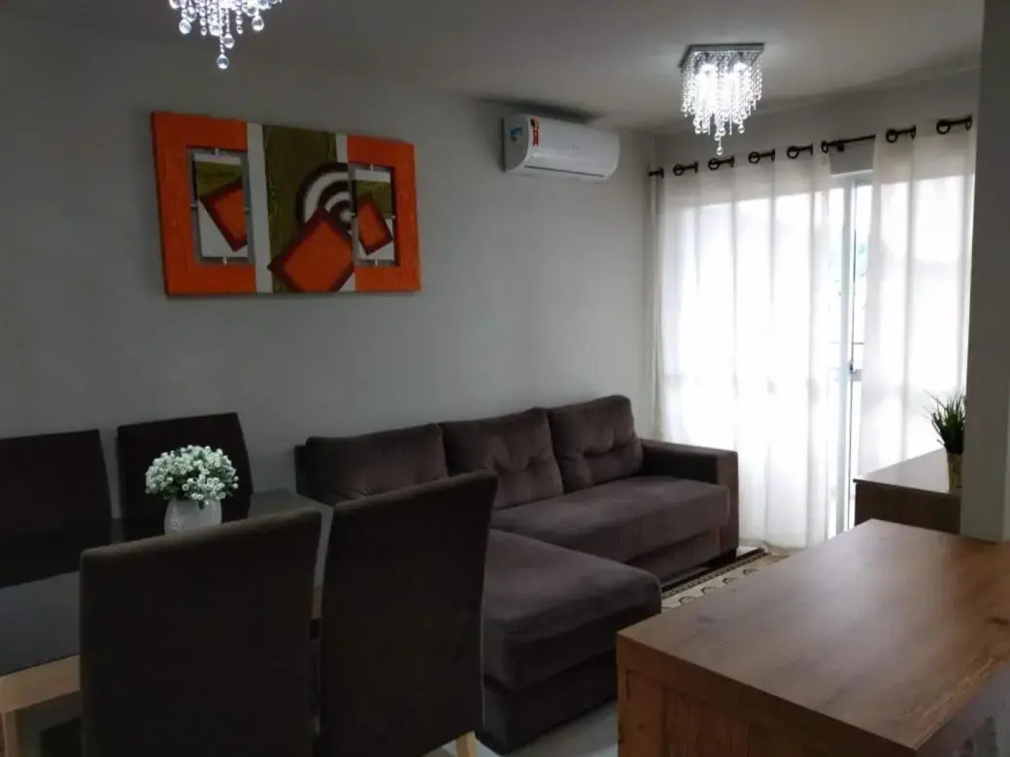 Apto Vista Atlântico com 2 quartos com Ar Cond Wi-Fi TV SMART e Área de lazer