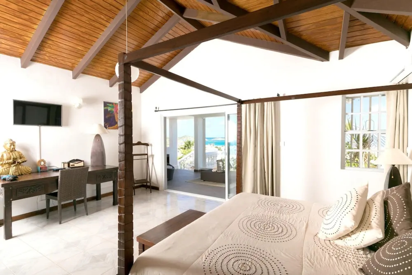 Villa With 3 Bedrooms in ST Martin, With Wonderful sea View, Private P