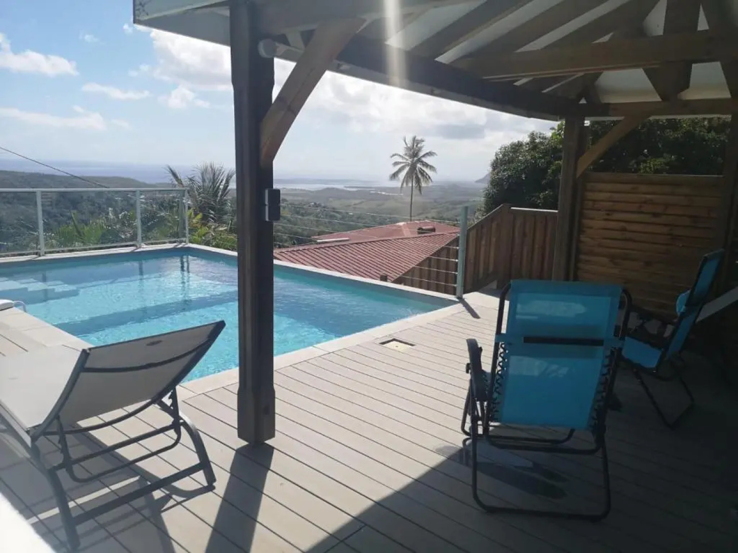 LES VILLAS PAMEYAQUE comprenant 2 F2 et 1 F3 avec piscines et vue imprenable sur la mer