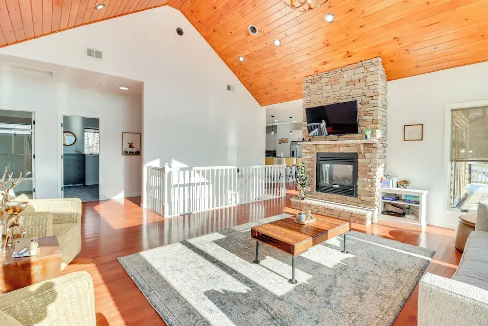 Deck & Lake View: Spacious Long Pond Home!