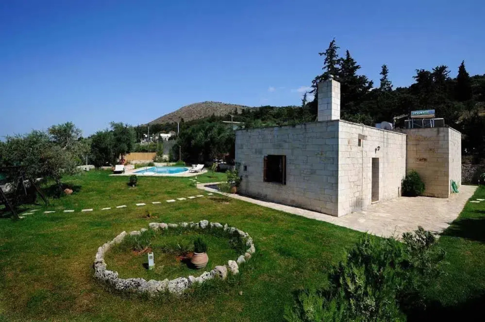 Villa Aloni-traditional Stone Villa With Nice View,pool and Garden