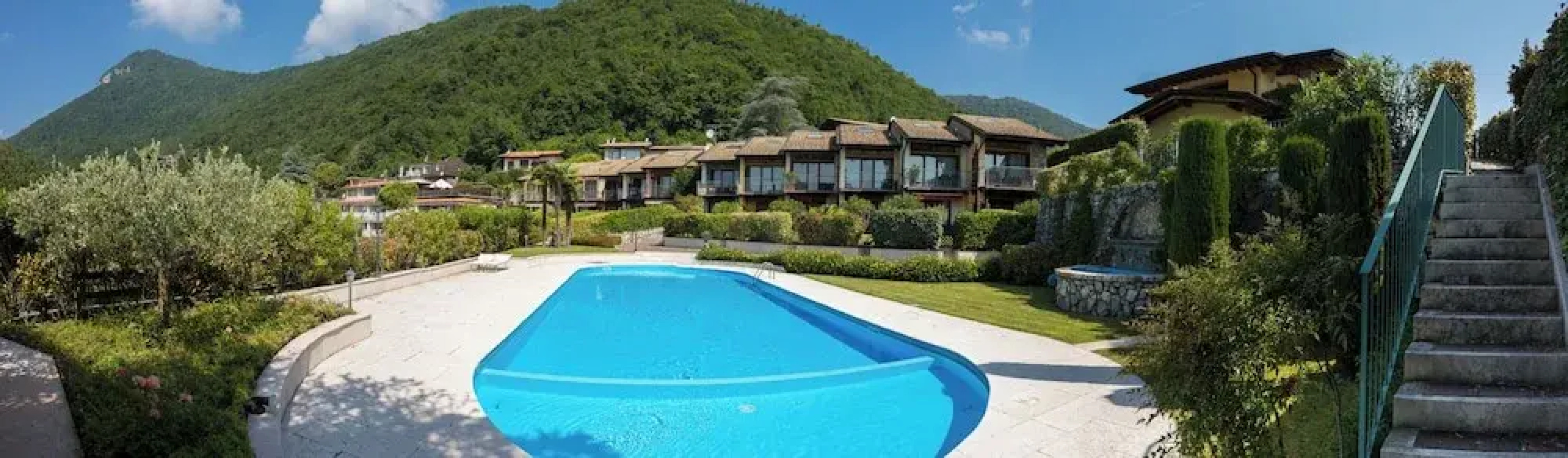 Red Villa With Shared Pool and Private Garden is the new Black on Lake Garda