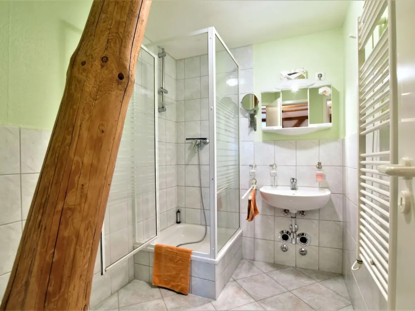 Ferienwohnung in Grundshagen mit Garten