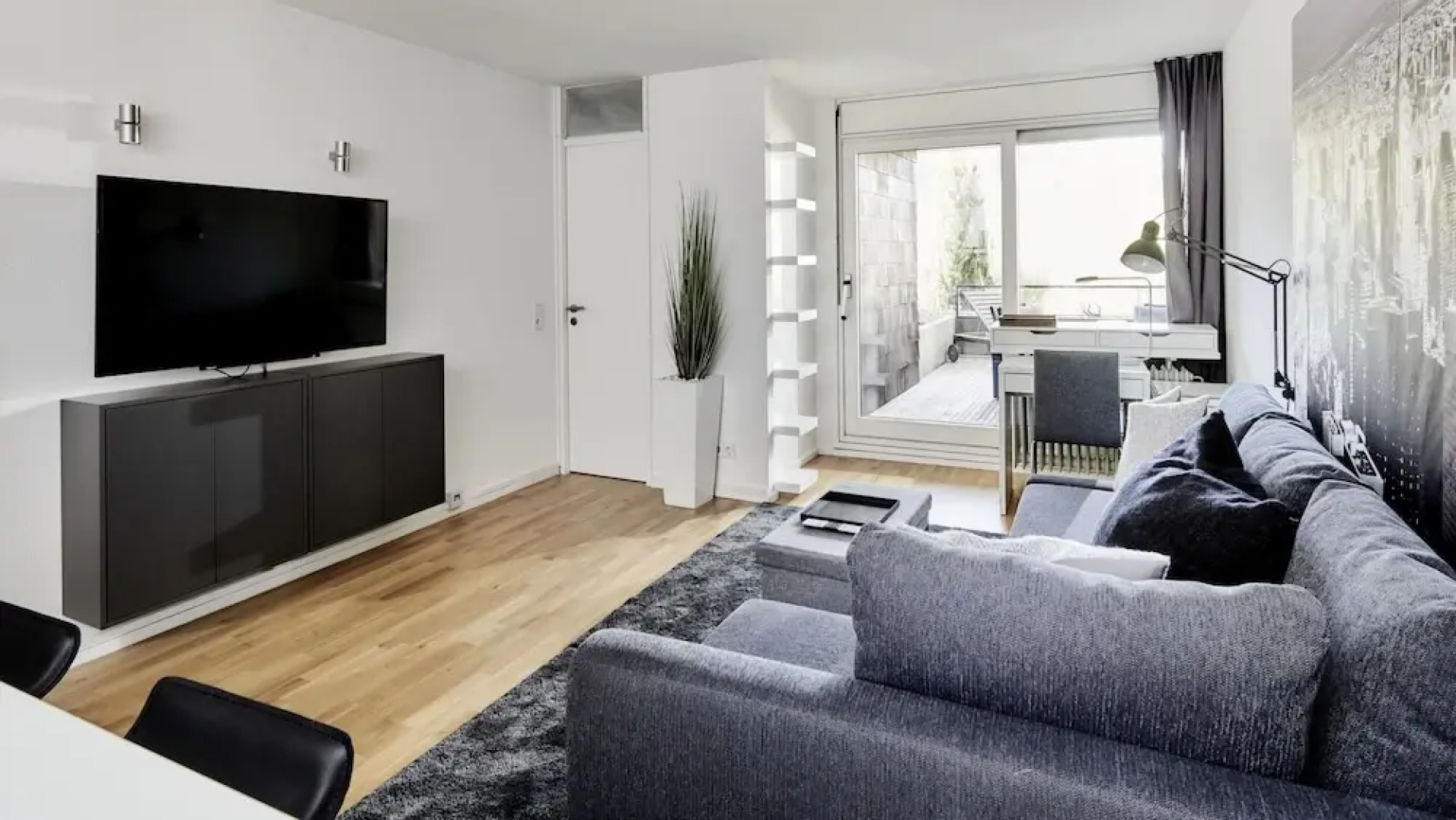 Kliniknahe 2-Zimmer Whg, große Terrasse im Grünen
