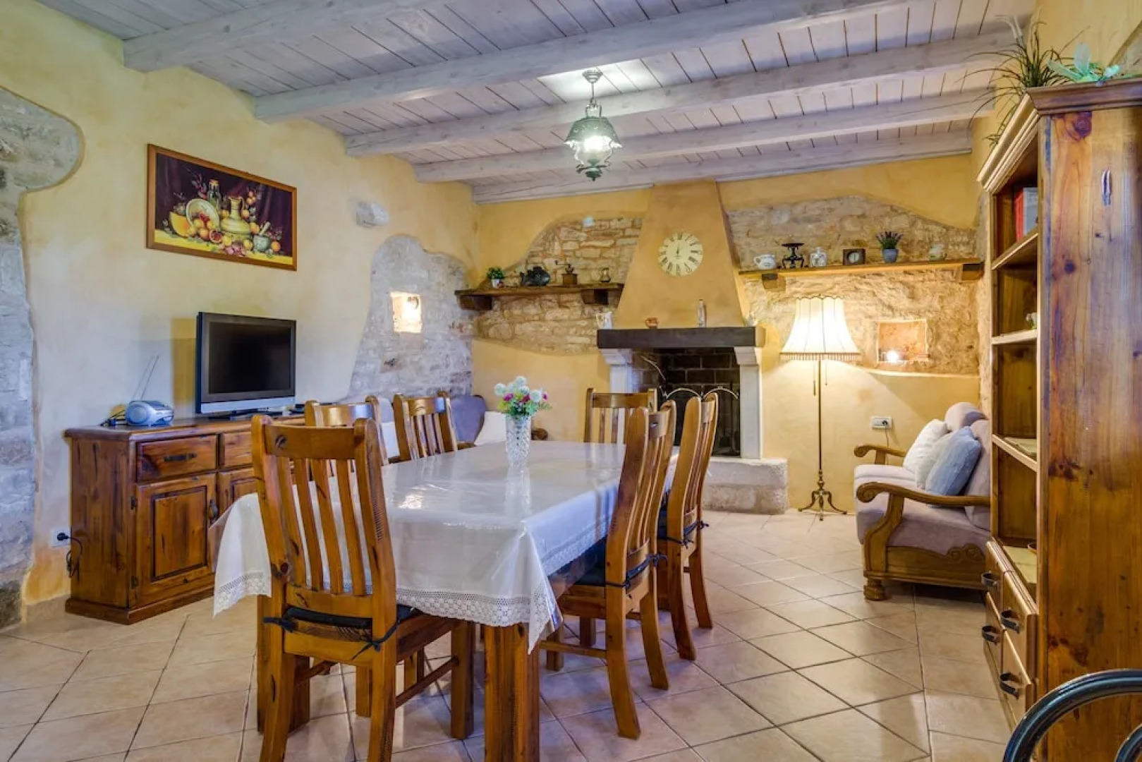 Especially charm stone house with a pool