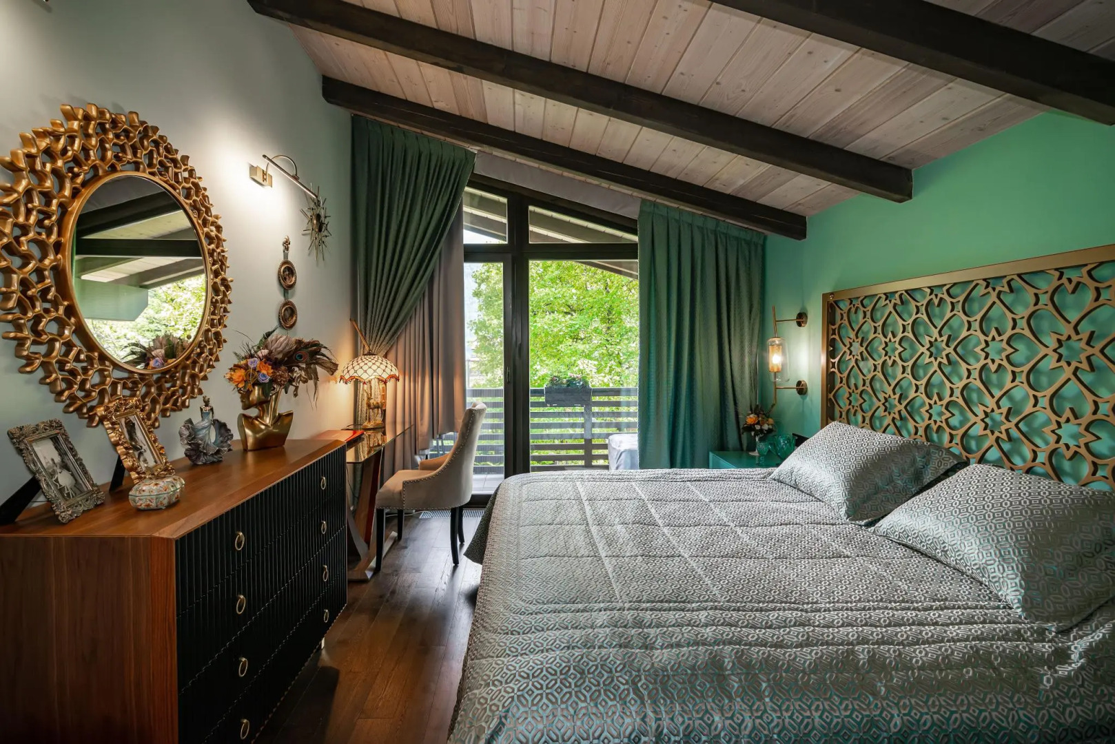 Шале Камин в снегах