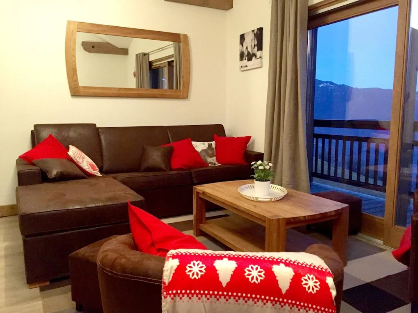 Apartment With 3 Bedrooms in La Lechere, With Wonderful Mountain View, Furnished Balcony and Wifi - 10 km From the Slopes