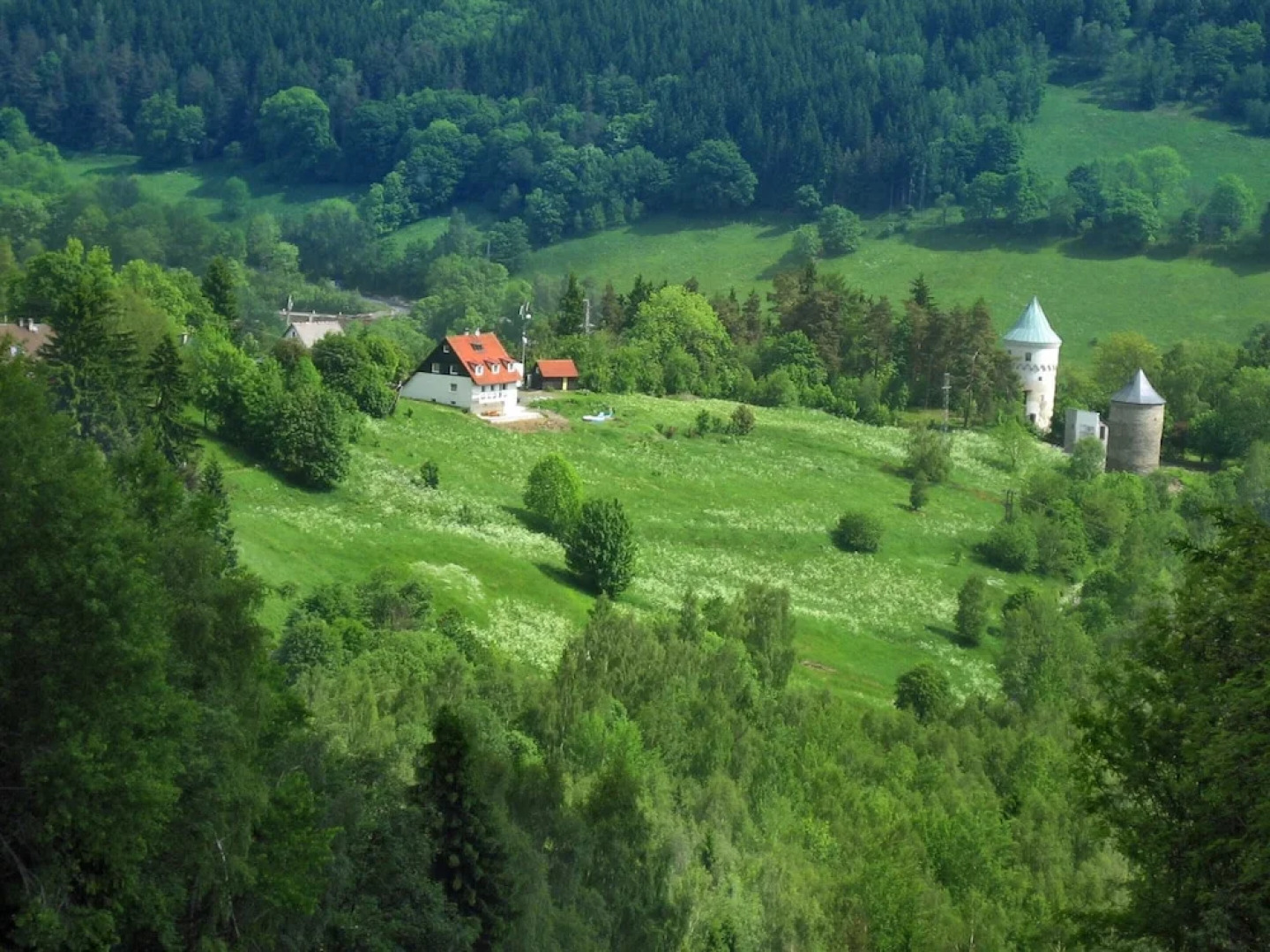 Peaceful Villa in the Hills of Jachymov Near Spas