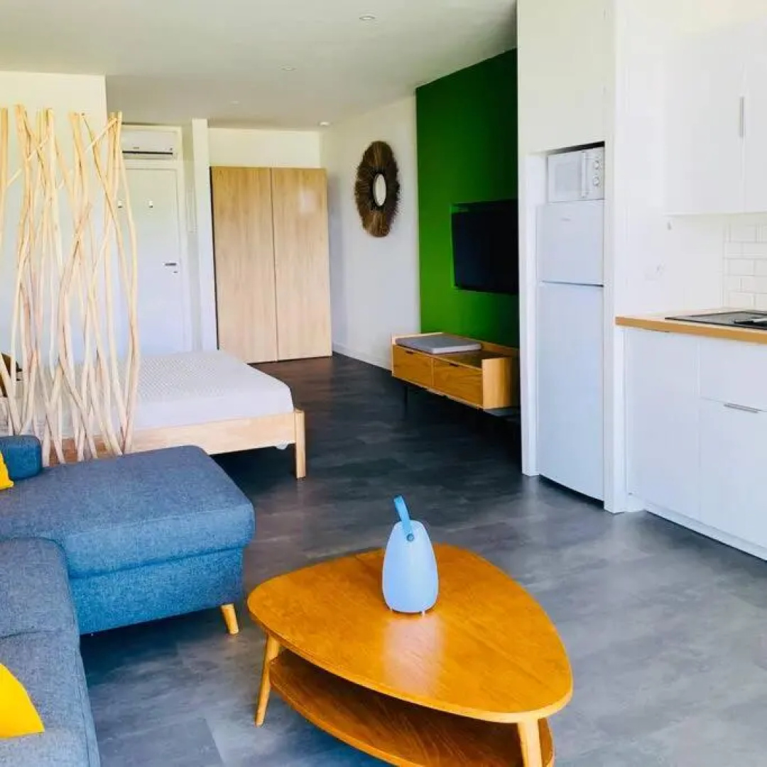 Studio tropical, beautifully renovated, sea view