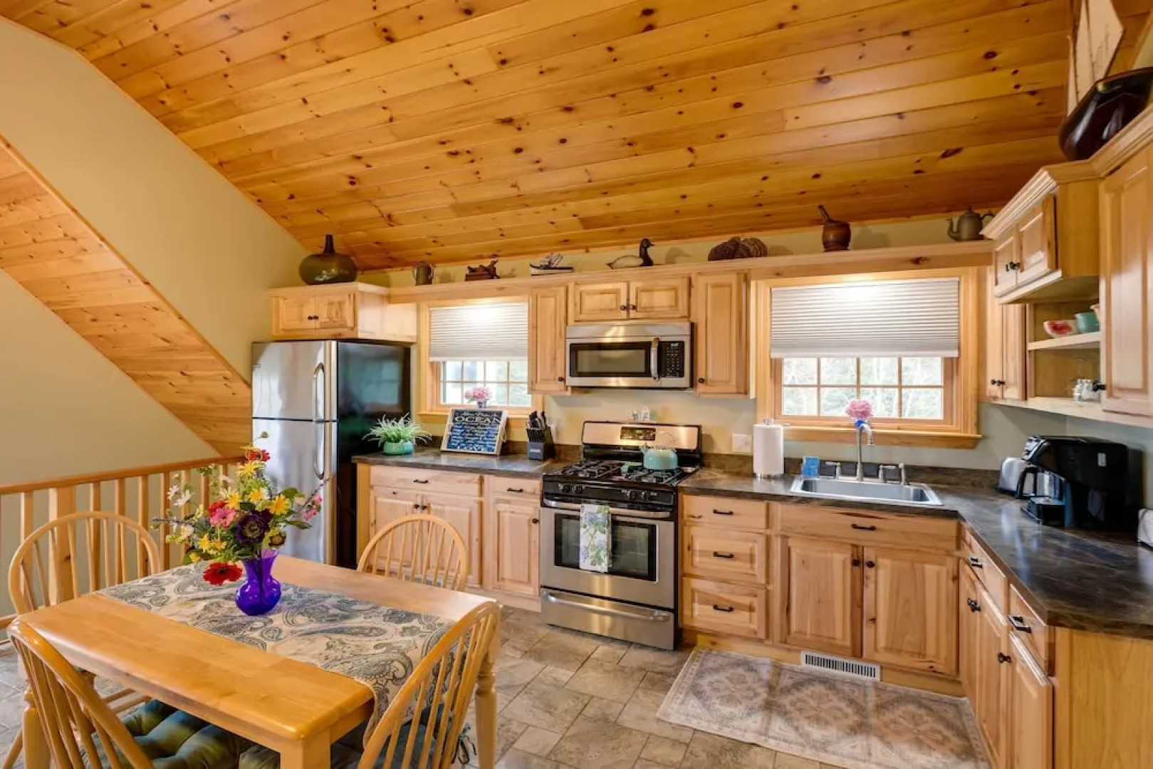 Waterfront Prospect Harbor Cottage: Yard, Fire Pit