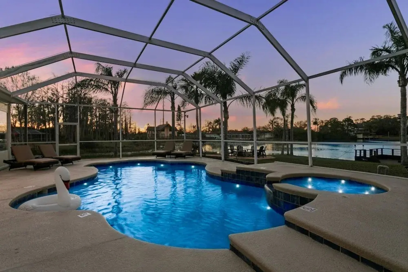 Luxe Waterfront Hideaway w Pool & Pirate Ship Dock