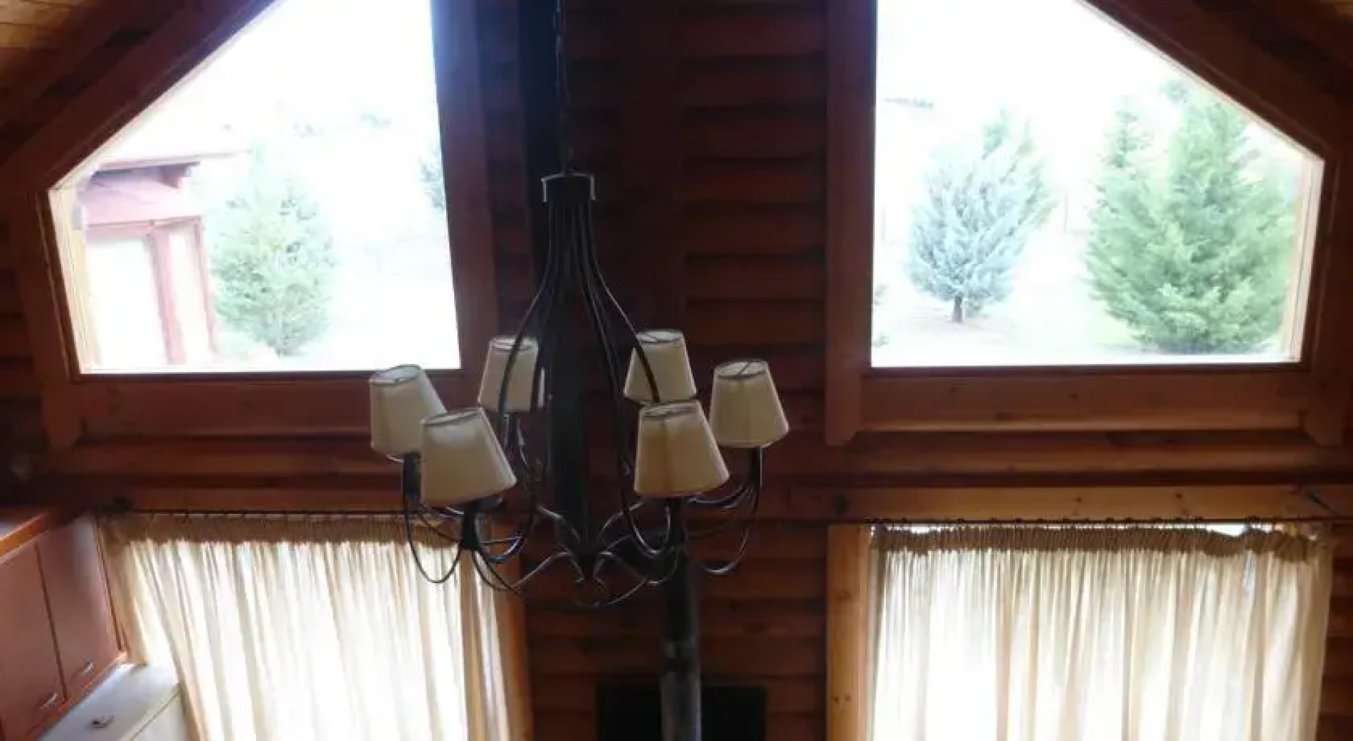 Wooden Challet Winter And Summer