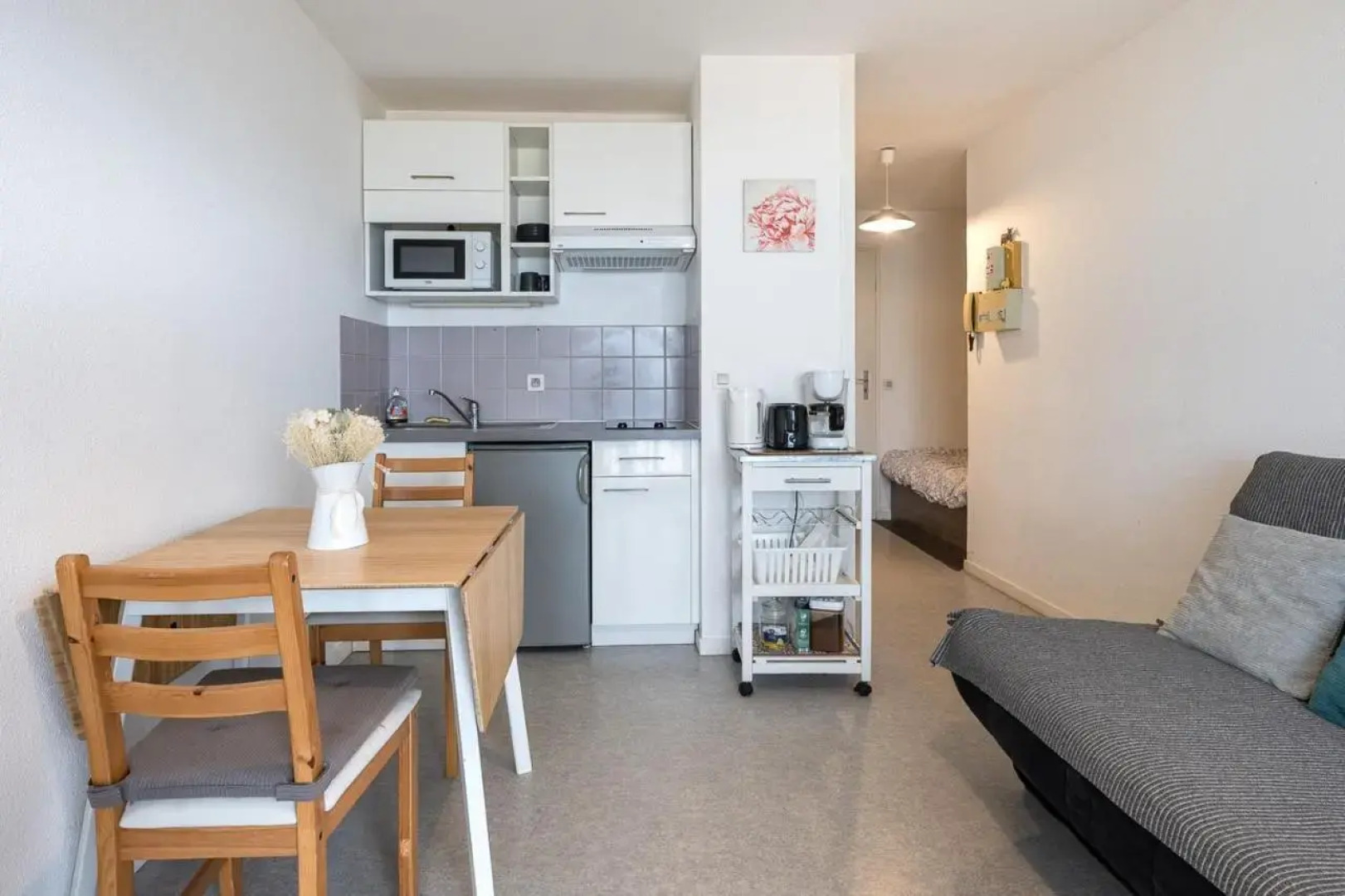 Charmant appartement face à la Mer avec balcon