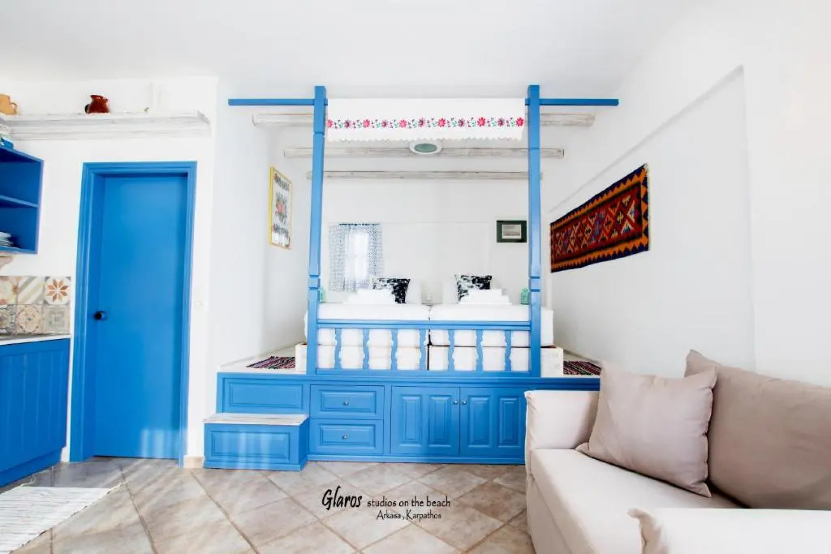 Glaros luxury studio on the Beach