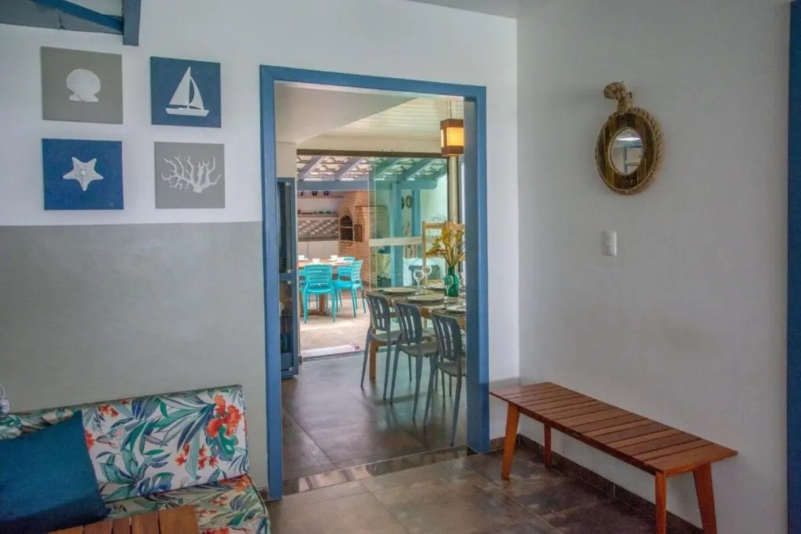 Casa do Beiral Azul: •5 Qts •Pé na areia •Piscina