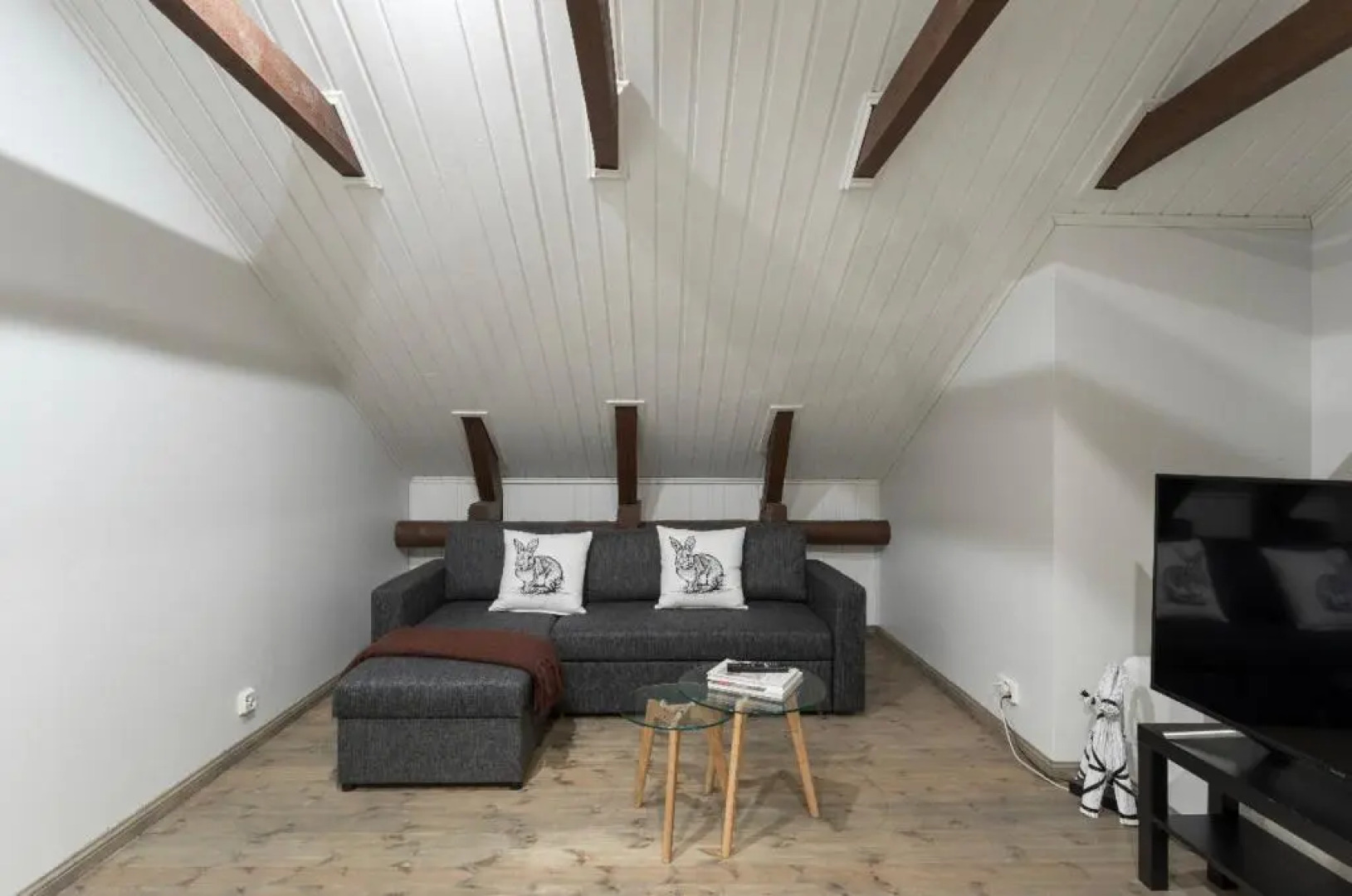 Unique open space loft studio in the attic