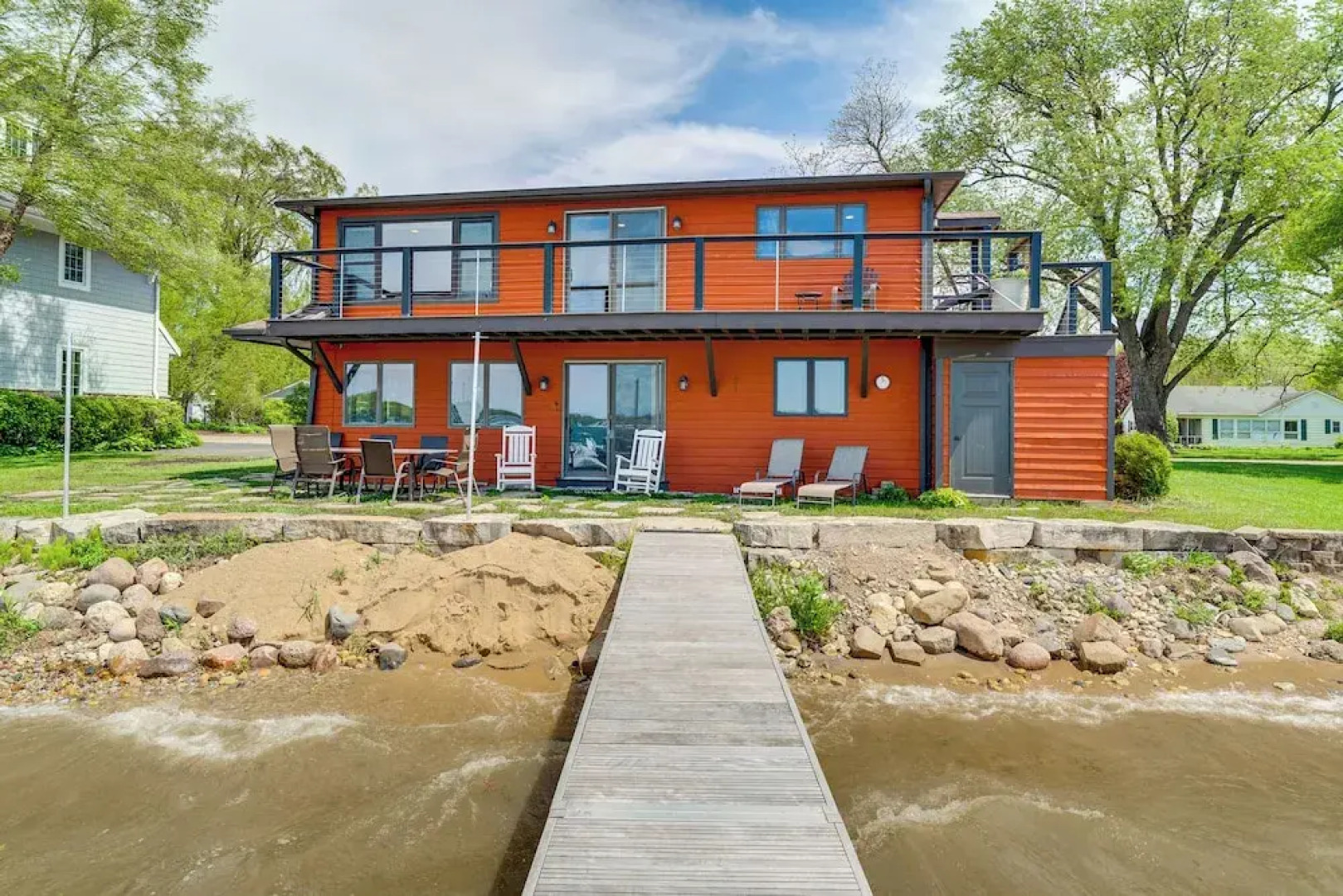 Steps to Powers Lake: Wisconsin Family Home