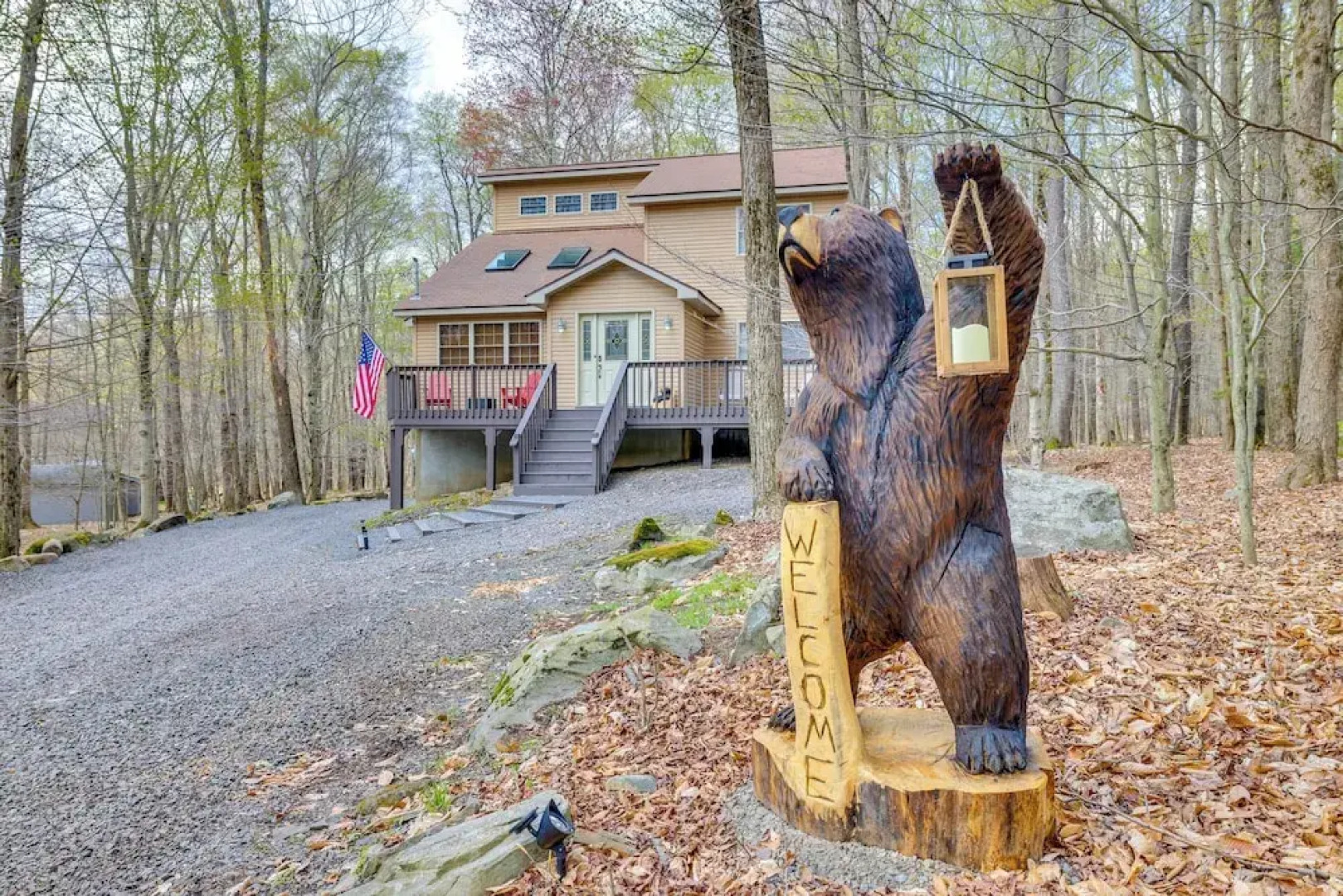 Hot Tub & Game Room: Cozy Big Bass Lake Home!