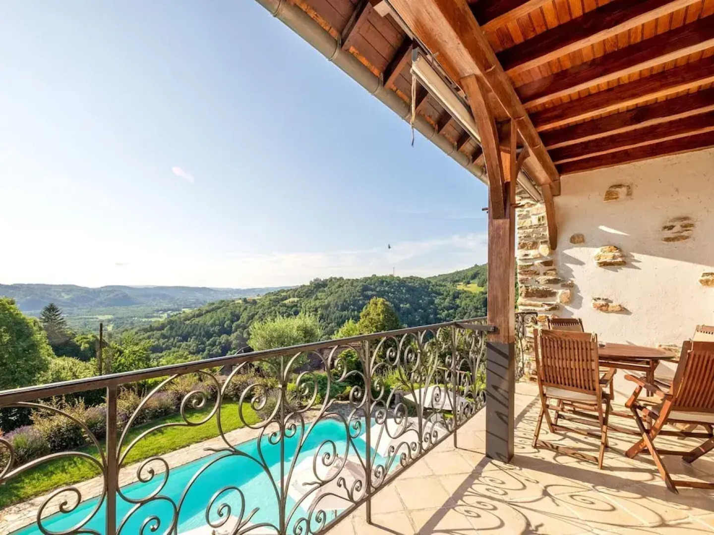 Stone House With Pool and Garden