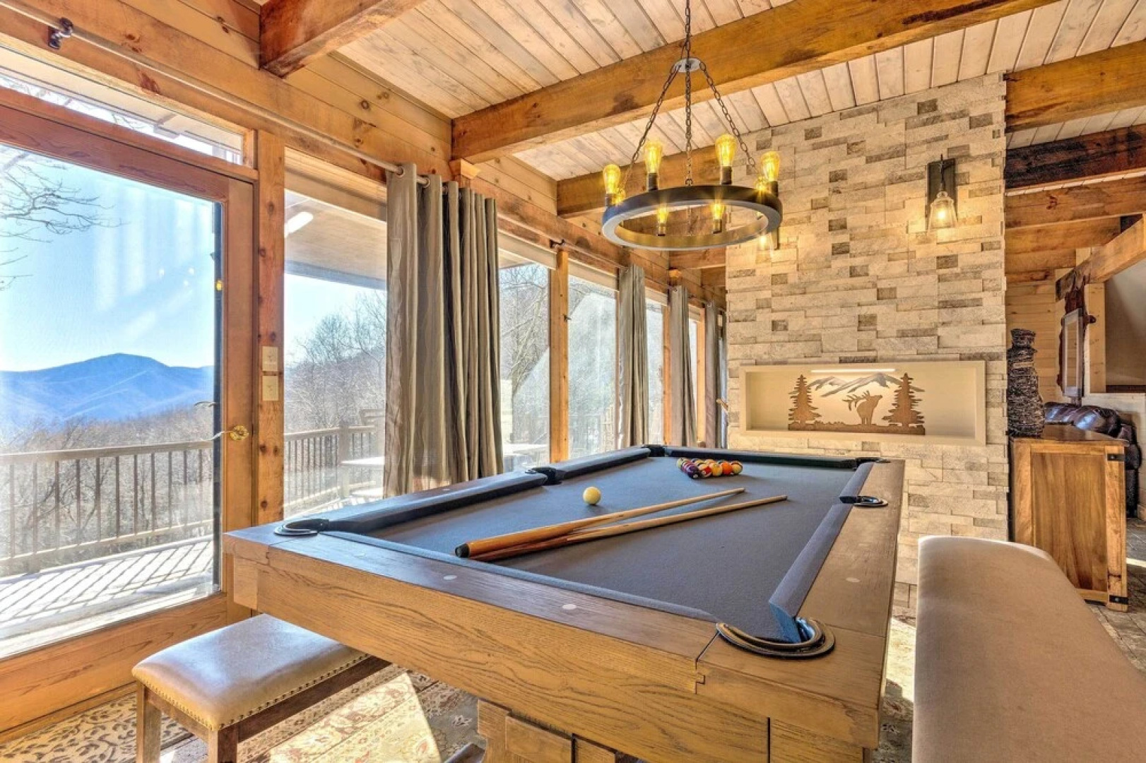 Golf, Sauna, Creek: Spectacular Smoky Mtn-view Gem