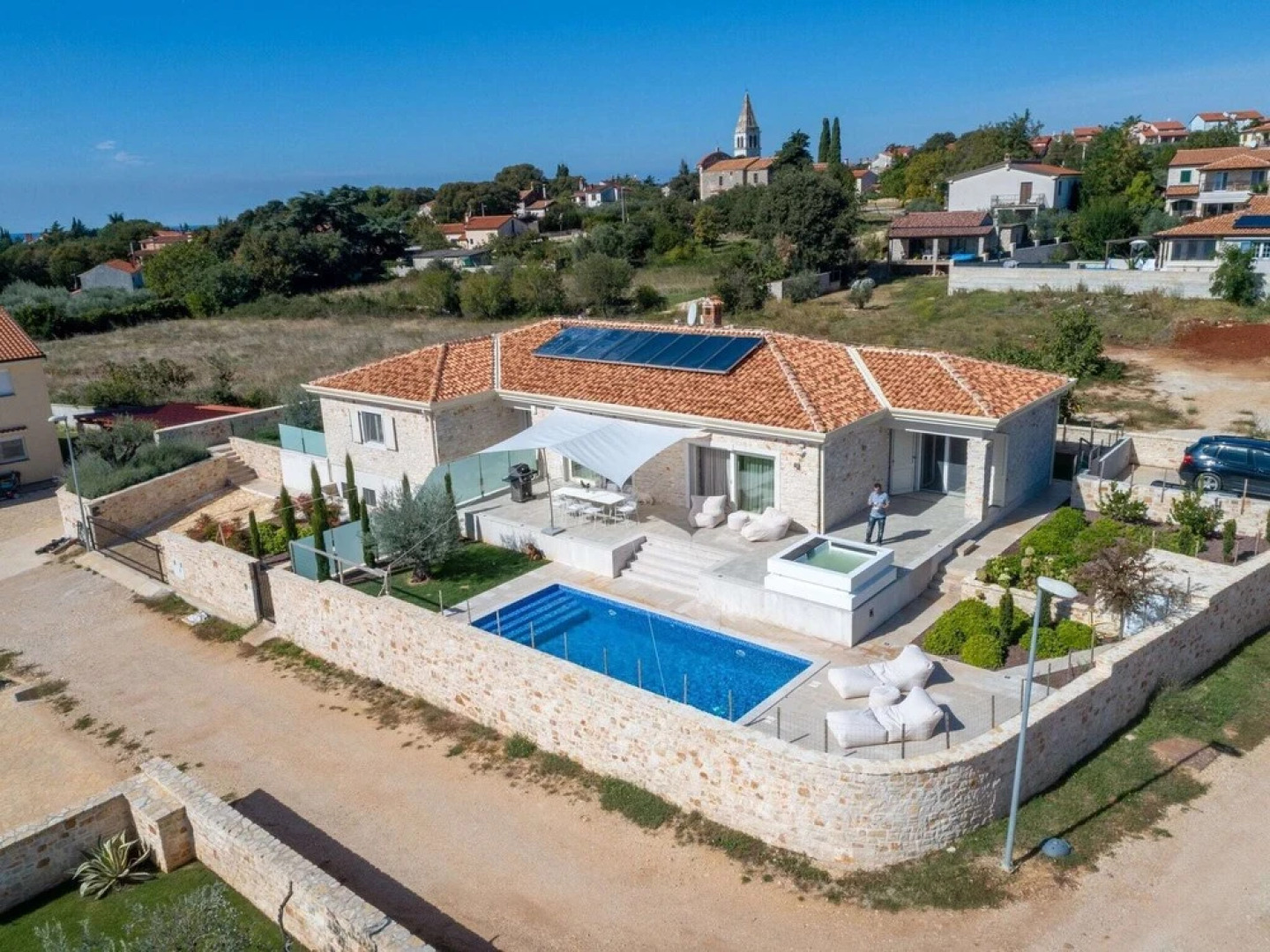 Lap Of Luxury Vila In Tar With Turkish Steambath