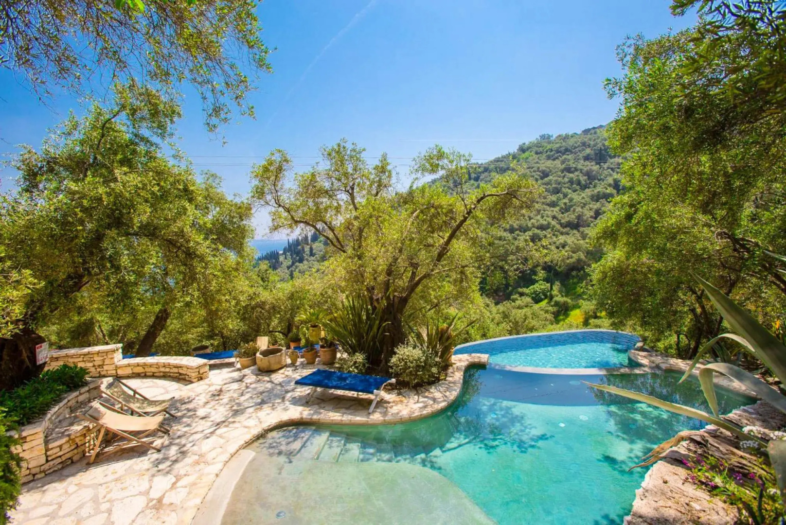 The Olive Press - Agni Bay Large Private Pool Walk to Beach Sea Views A C Wifi Car Not Require - 231