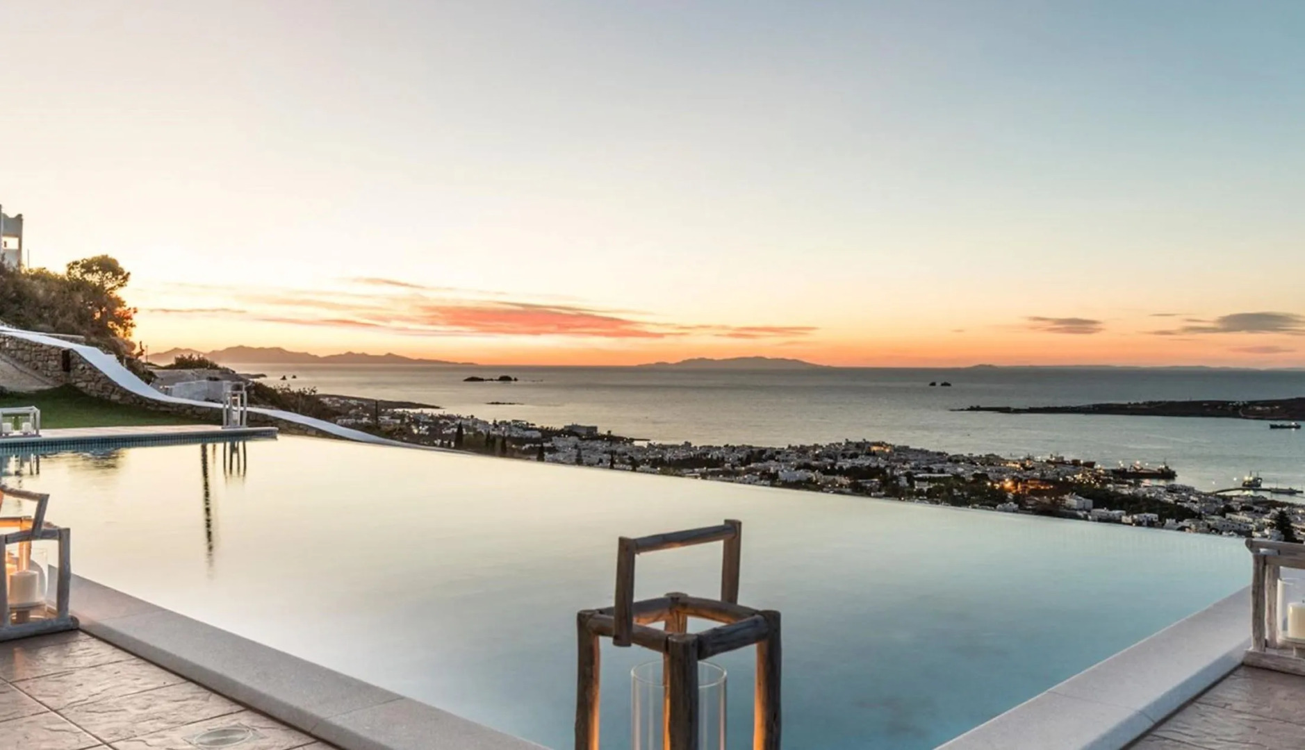 Fully Flexible Policy! Exclusive Luxury Amazing View Villa Sevi Paros Island, 6 Bedrooms 2 Kitchens Private Infinity Pool