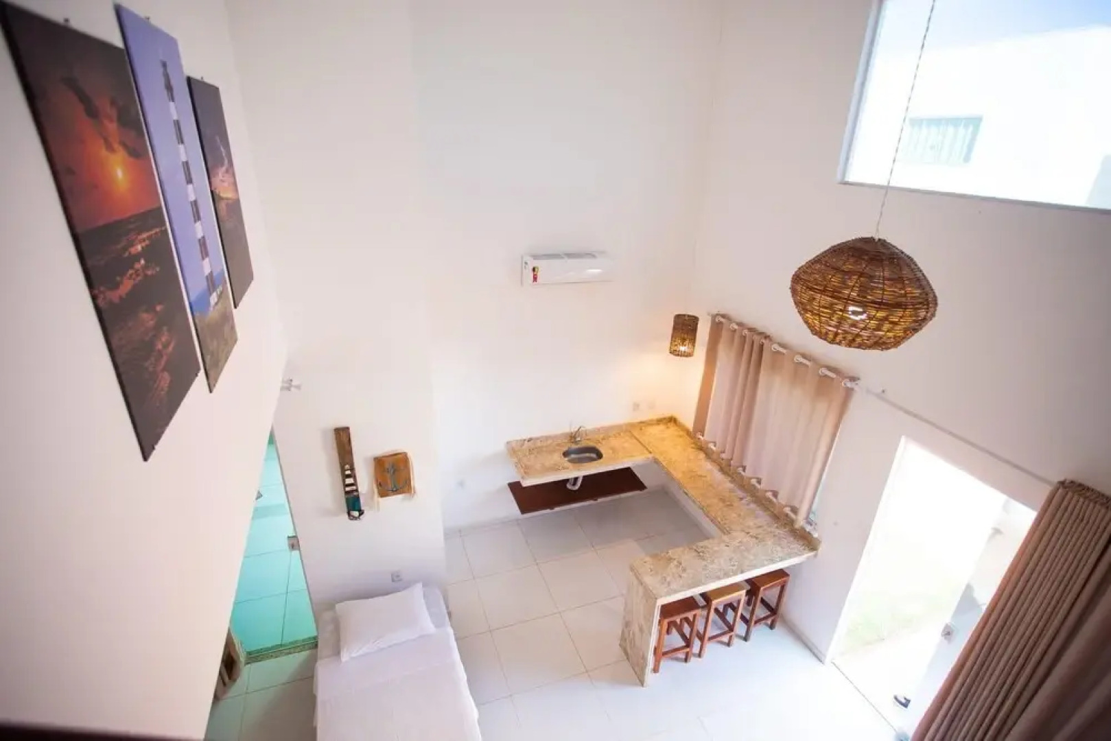 Chal com Mezanino 400m do mar e rea Gourmet