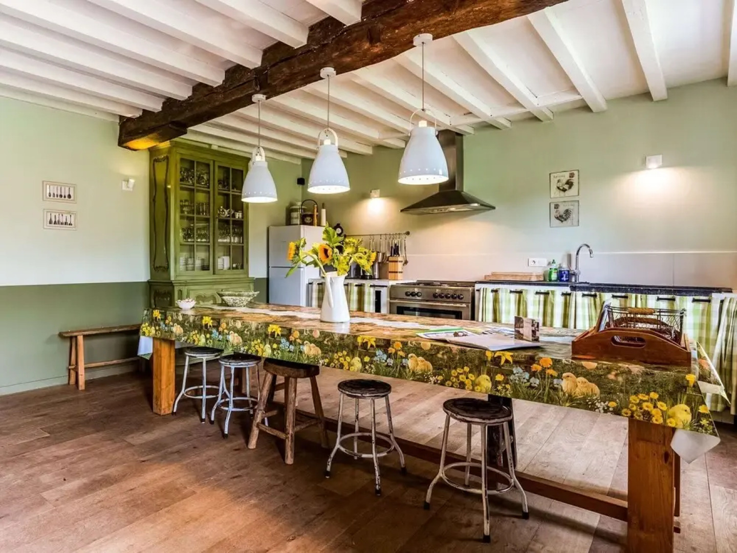 Historic Farmhouse Middle of Polder Landscape