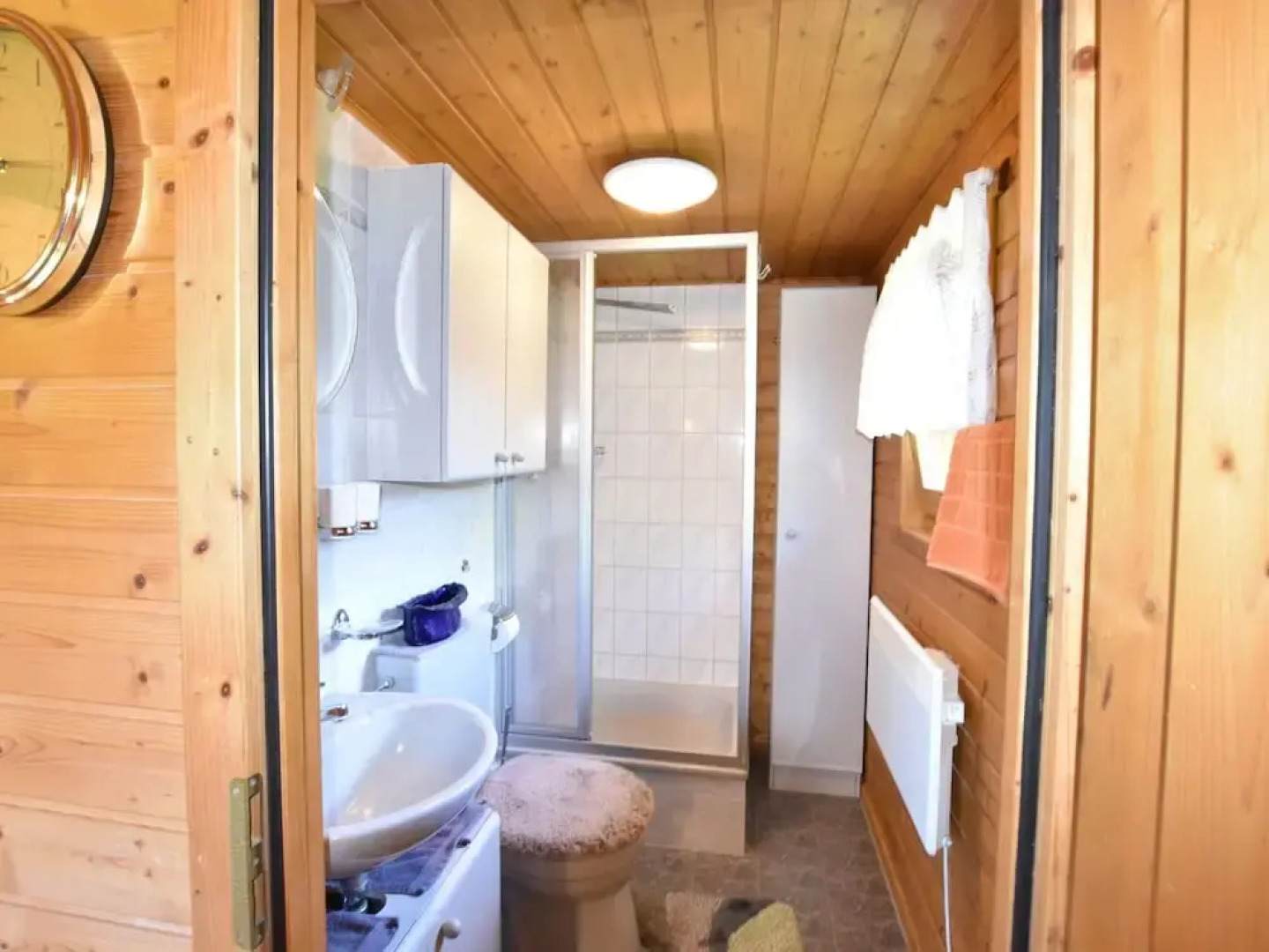 Log Cabin Near Baltic Sea Lighthouse