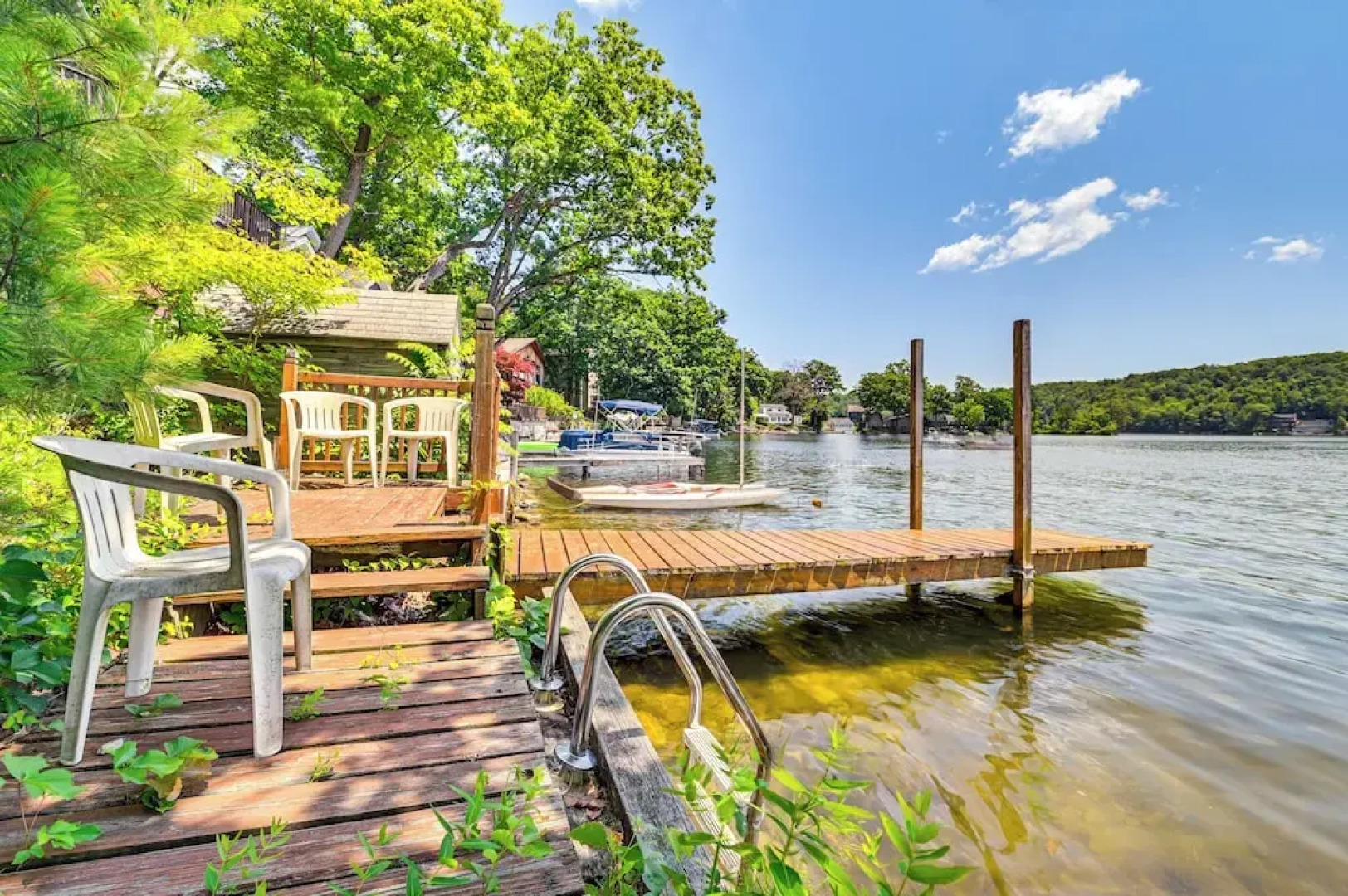 Quiet Cabin on Glen Lake w/ Boat Dock & Deck!