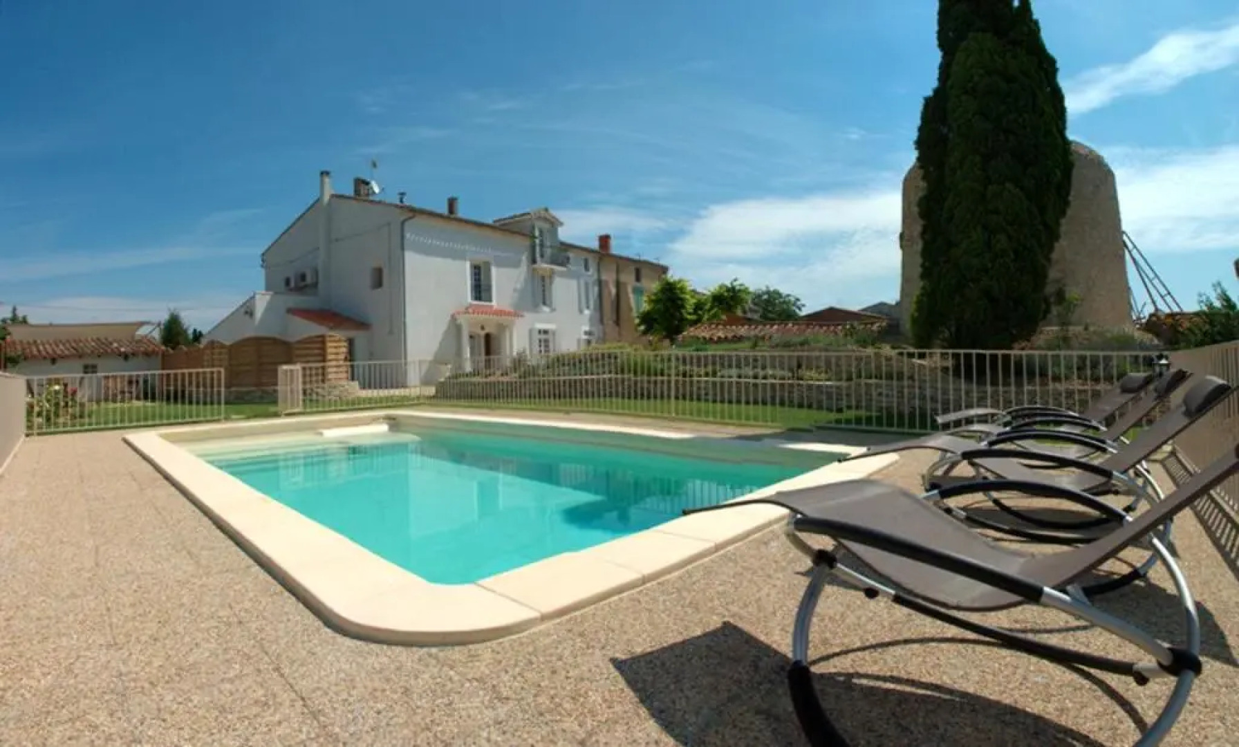 Villa With 3 Bedrooms in Ventenac-cabardès, With Wonderful Mountain View, Private Pool, Enclosed Garden