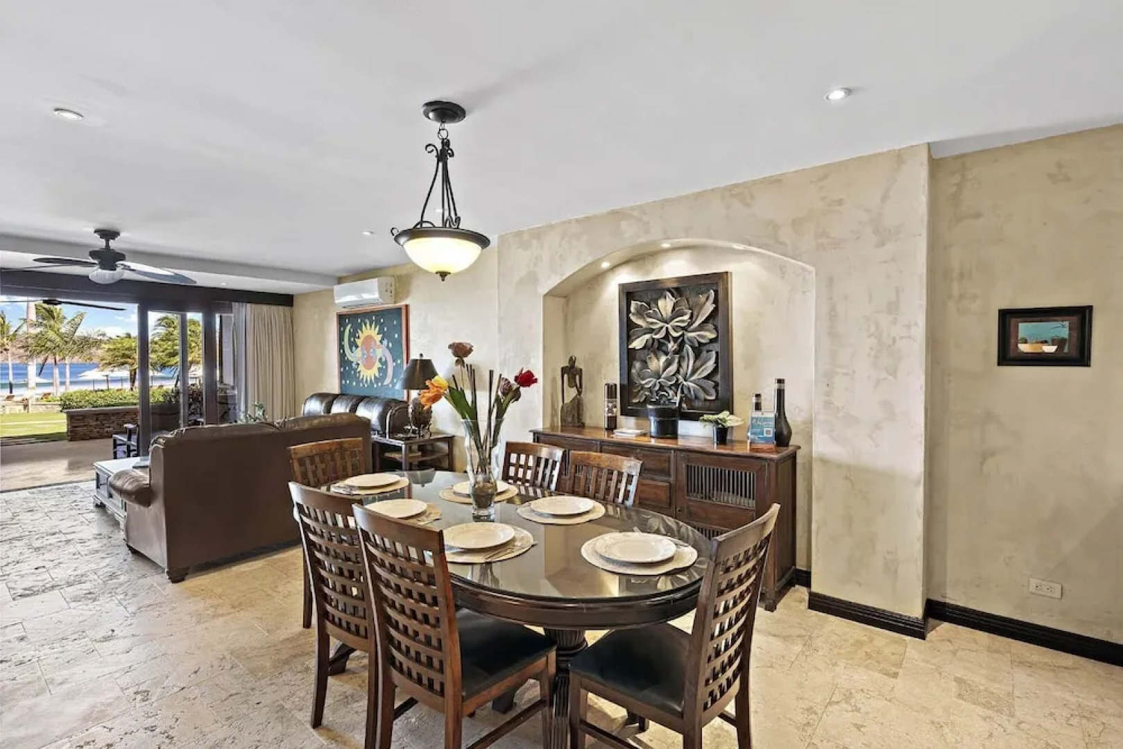 Luxury Beachfront Condo w/ High-End Wood Furnishings and Ocean Views in Exclusive Community