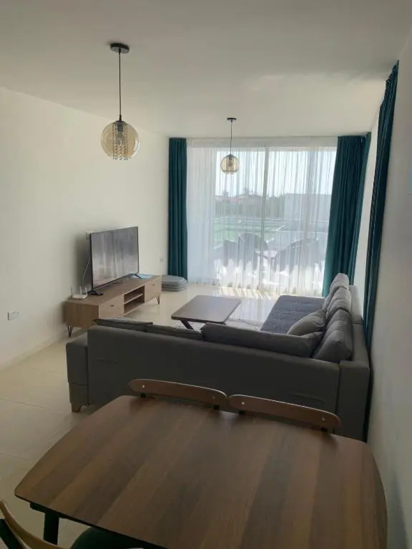 Stunning 2 plus 1 apartment for rent in ABELIA RESIDENCE at Bogaz with beautiful sea and mountains views