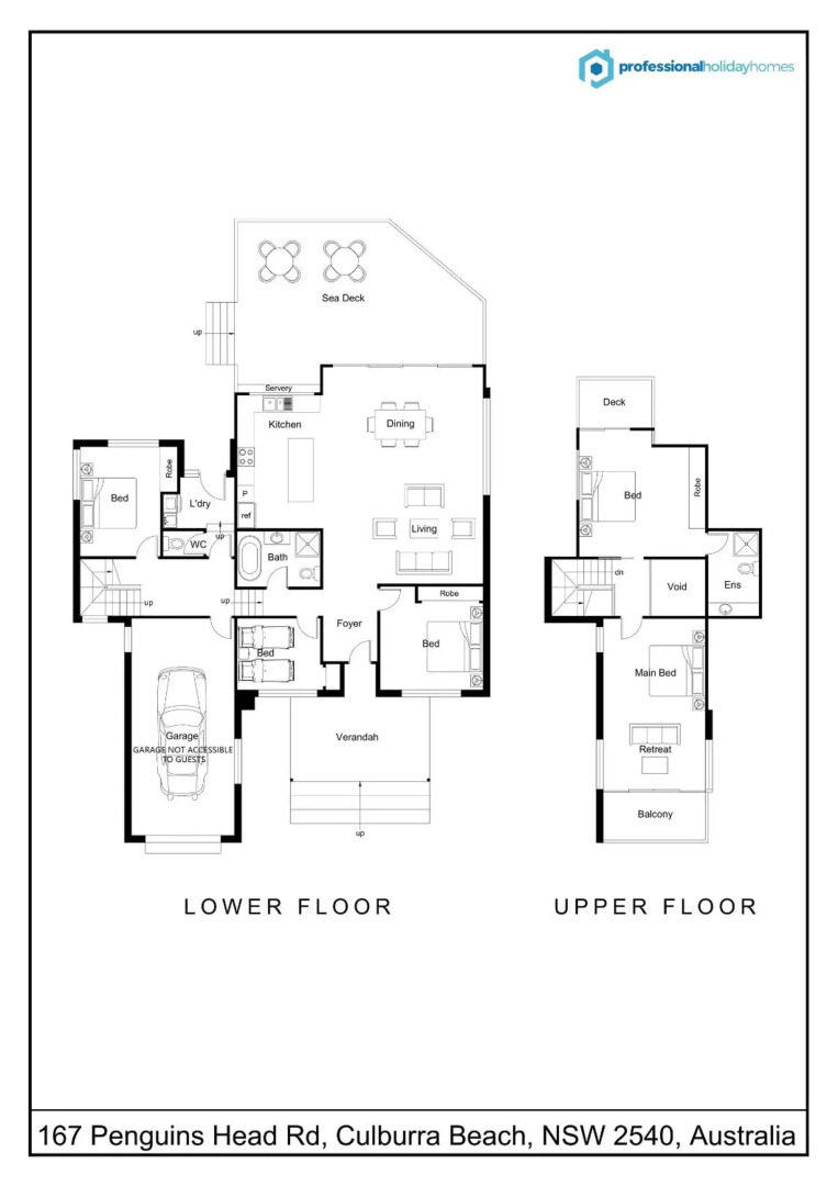 Seaview - Pet Friendly with Stunning Views - 1 Min to Beach