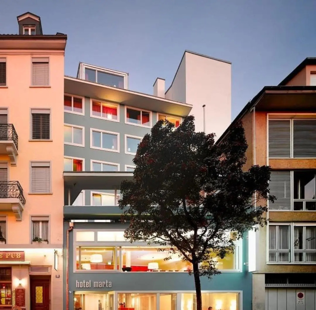 Hotel Marta - 1950’s architecture in Zurich’s vibrant old town, near main station