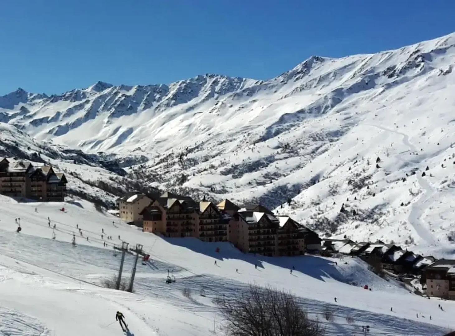 Apartment With one Bedroom in Valmeinier, With Wonderful Mountain View, Shared Pool and Furnished Garden