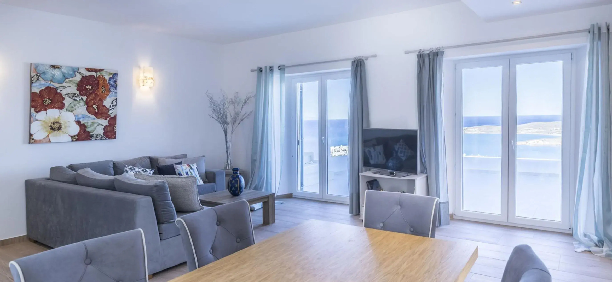 Fully Flexible Policy! Exclusive Luxury Amazing View Villa Sevi Paros Island, 6 Bedrooms 2 Kitchens Private Infinity Pool