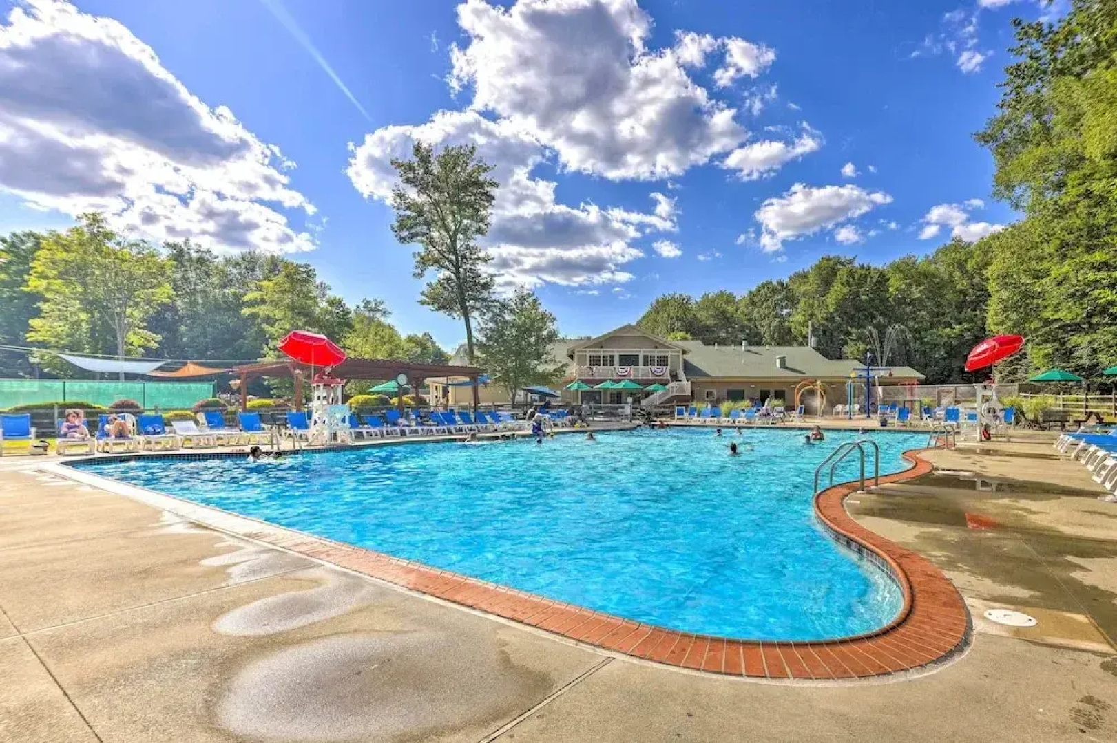 Wraparound Deck: Big Bass Lake Home in Gouldsboro